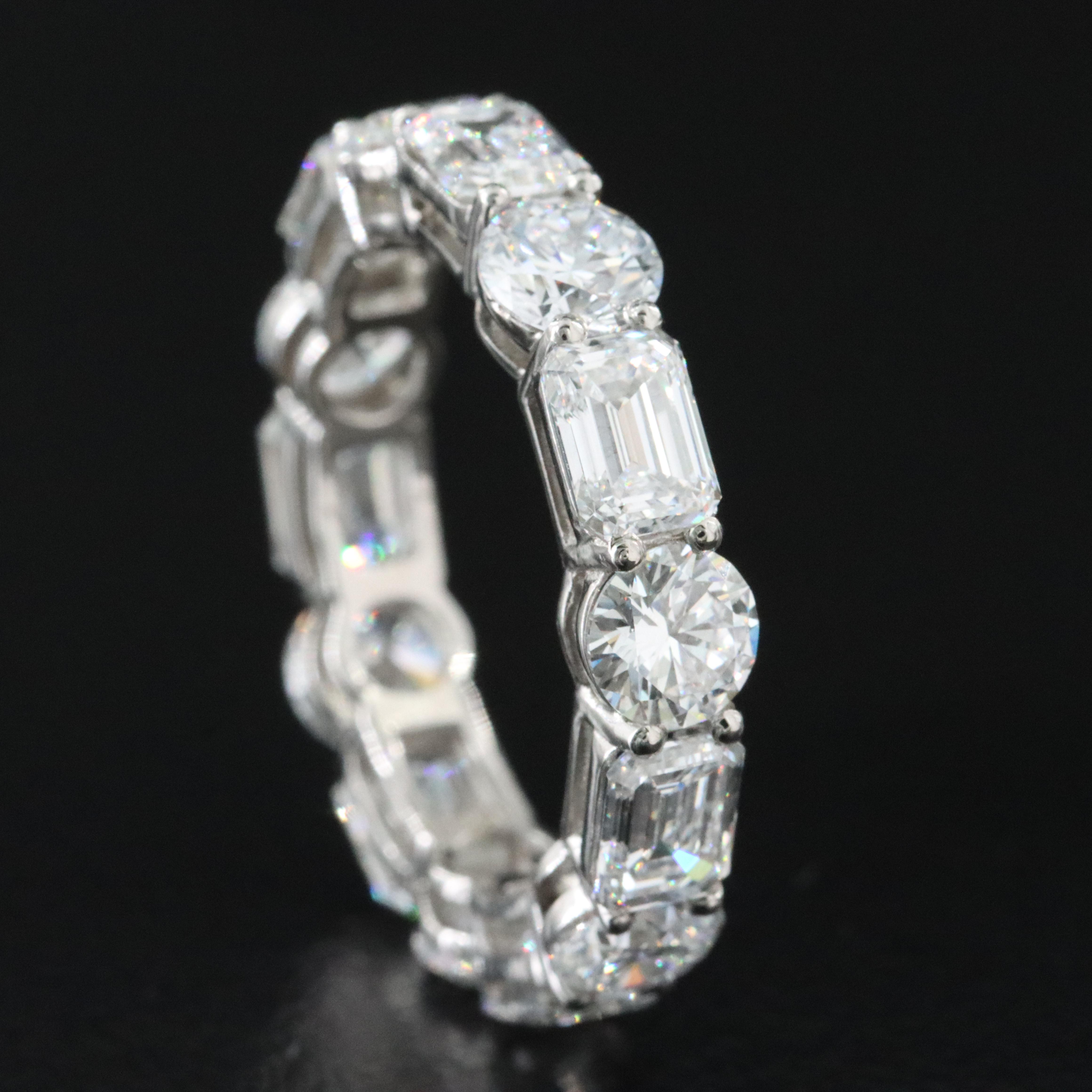 Platinum 5.52 CTW Lab Grown Diamond Eternity Band