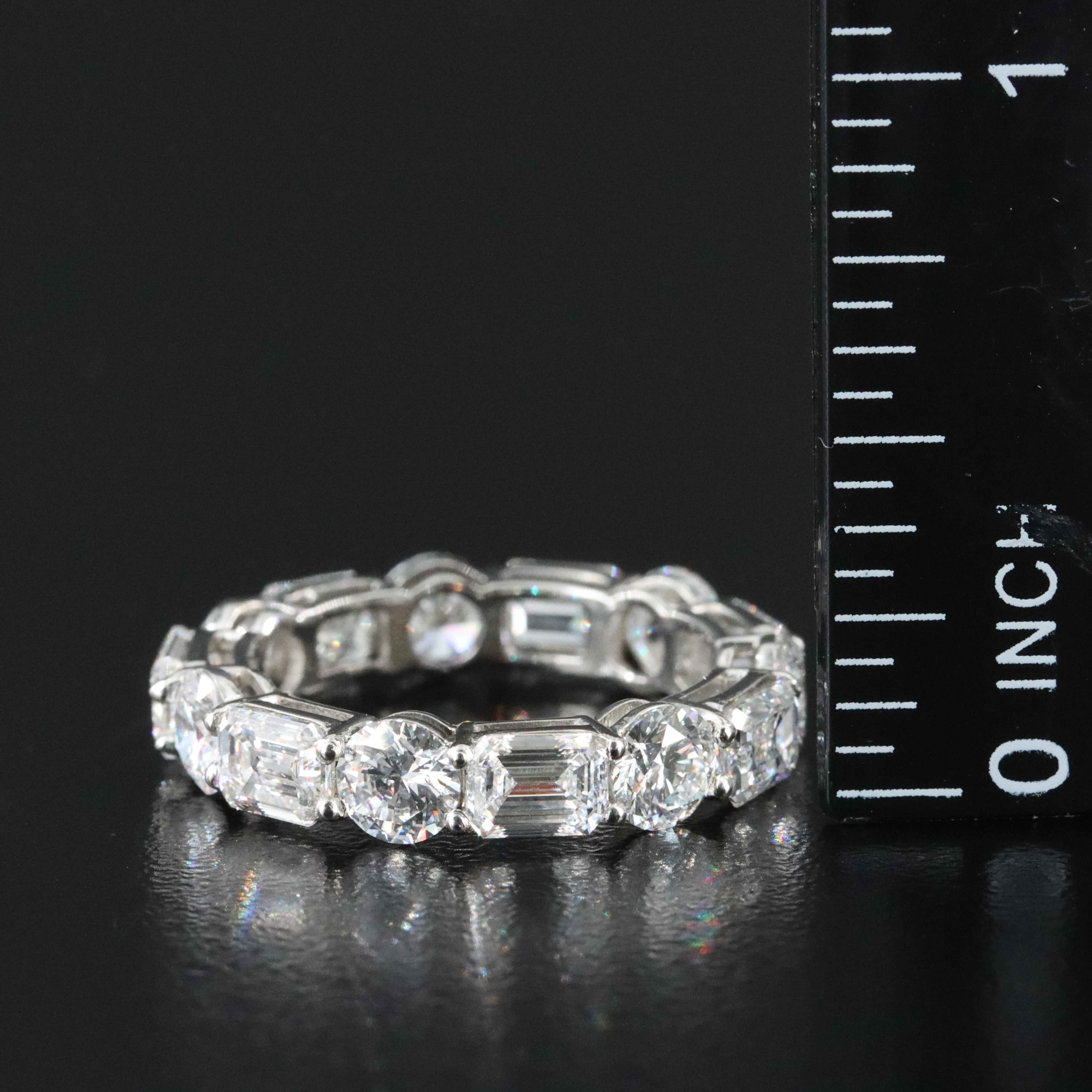 Platinum 5.52 CTW Lab Grown Diamond Eternity Band