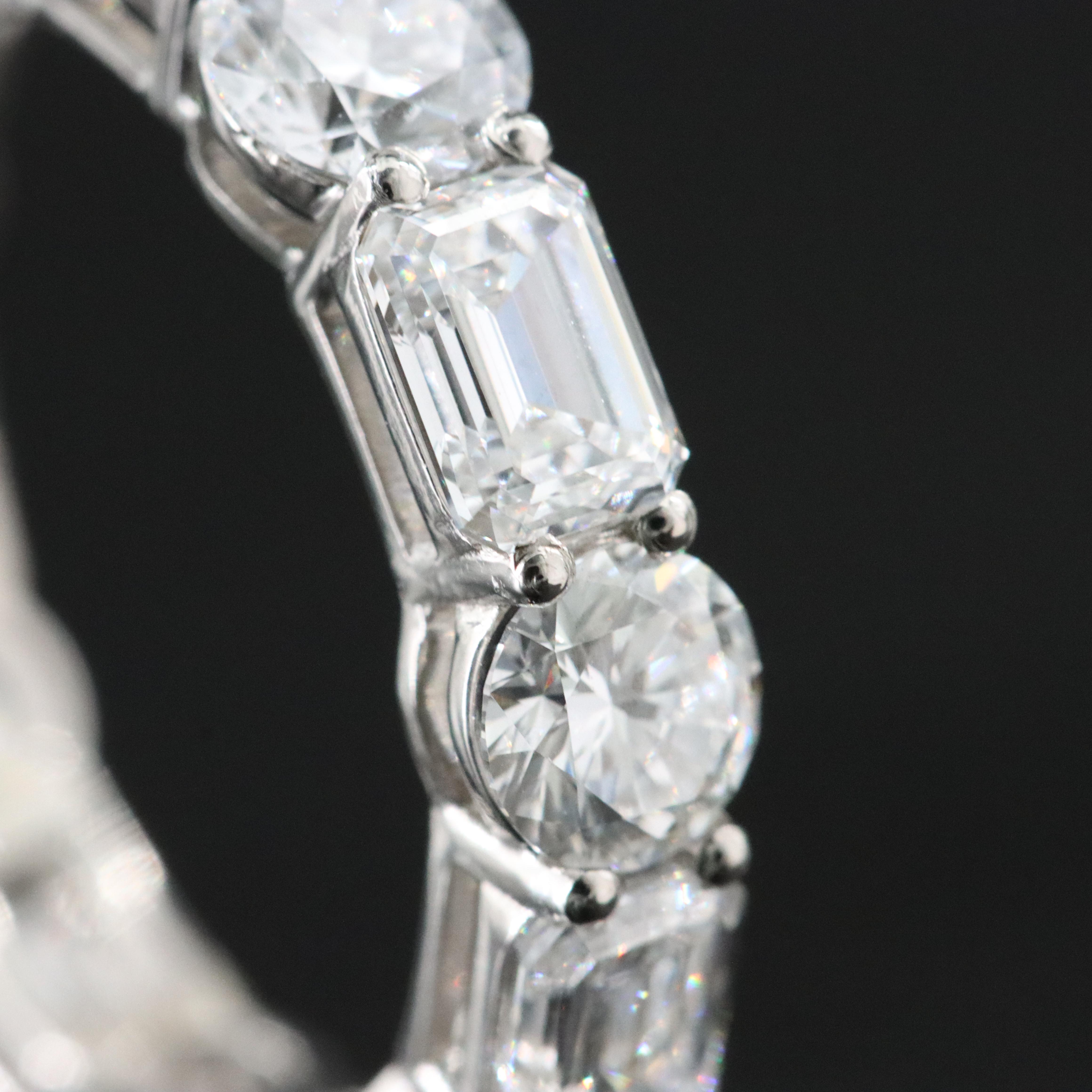 Platinum 5.52 CTW Lab Grown Diamond Eternity Band