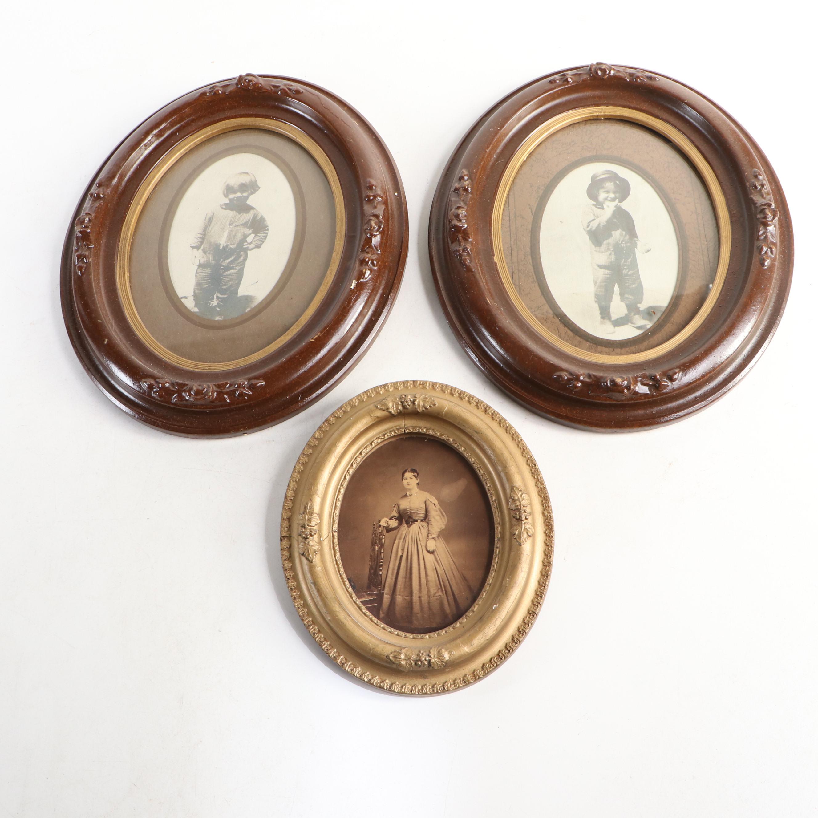 Victorian Portraits of Men, Women and Children with Calendar