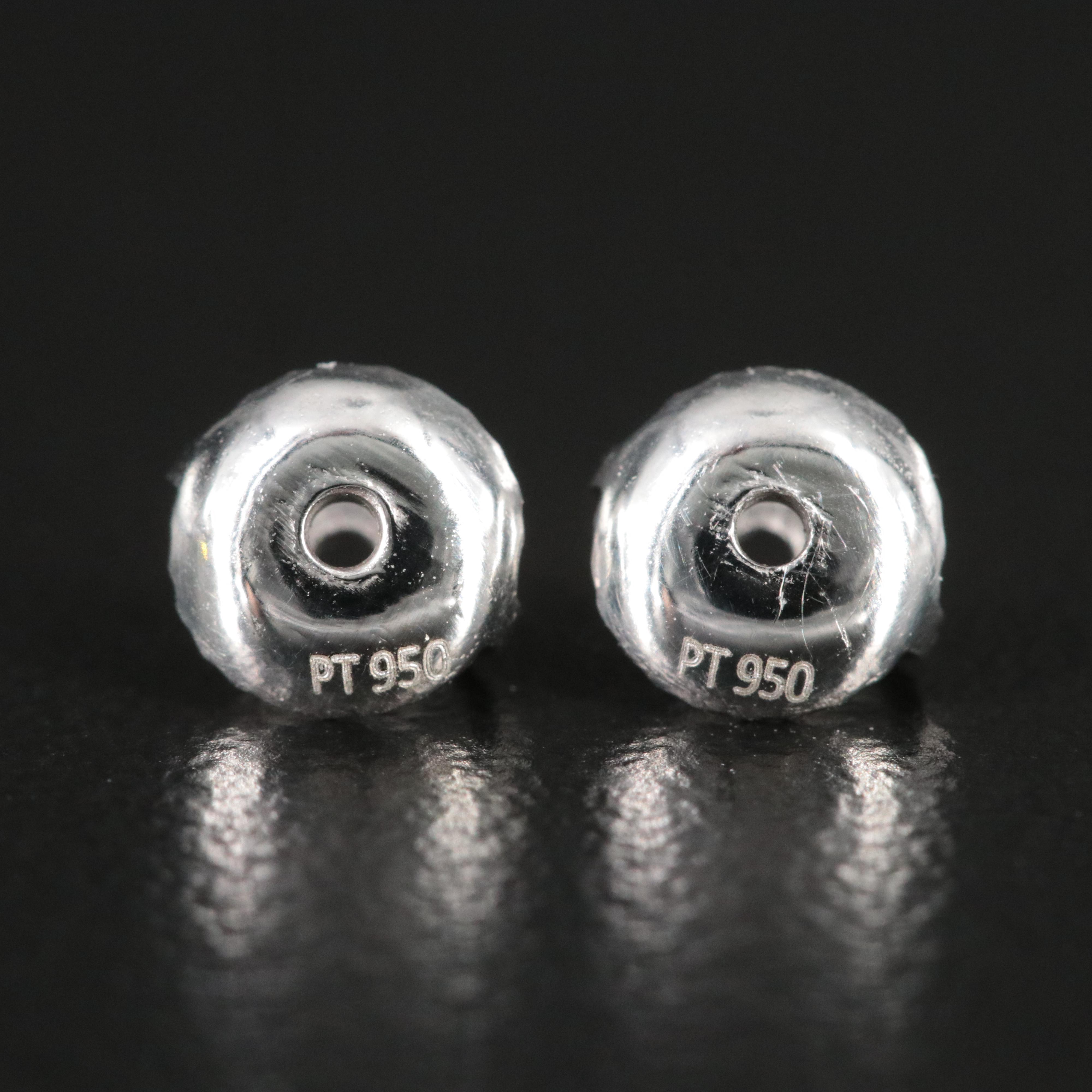 Platinum 4.15 CTW Lab Grown Diamond Earrings