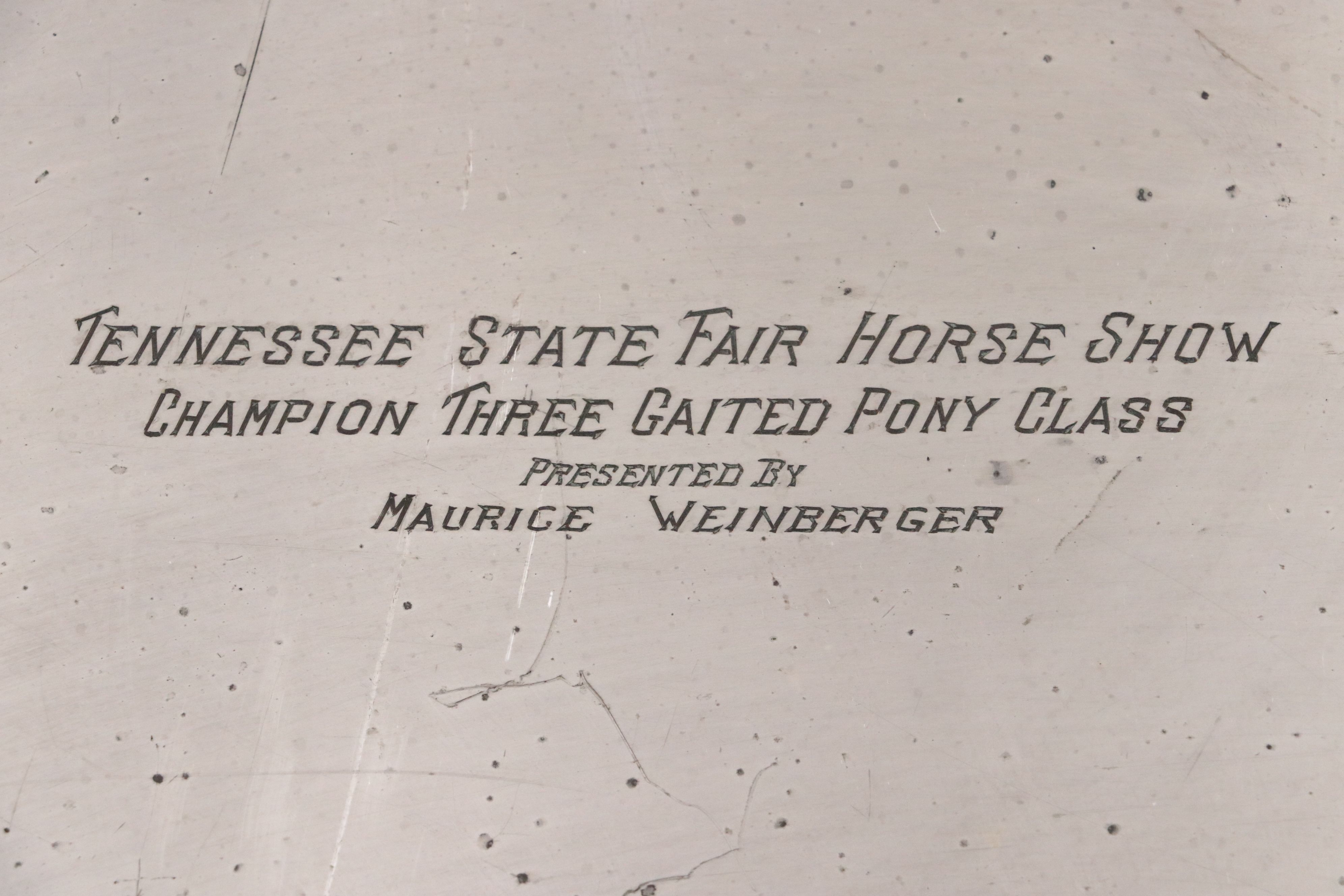 Barker Ellis Etched Silver Plate Julep Cups with Trays