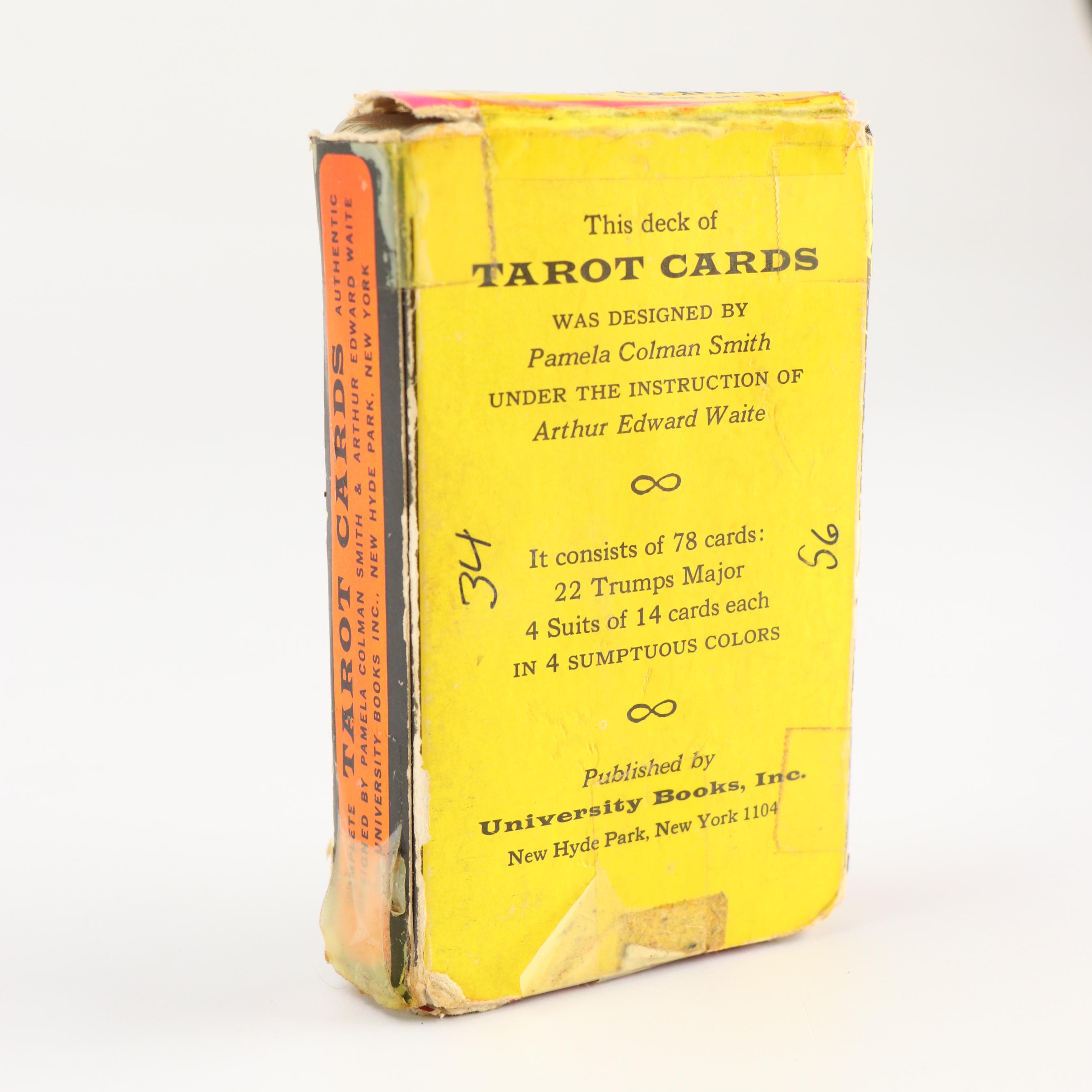 Italian Bravi Ceramic Spearman with Pamela Coleman Smith Rider-Waite Tarot Deck