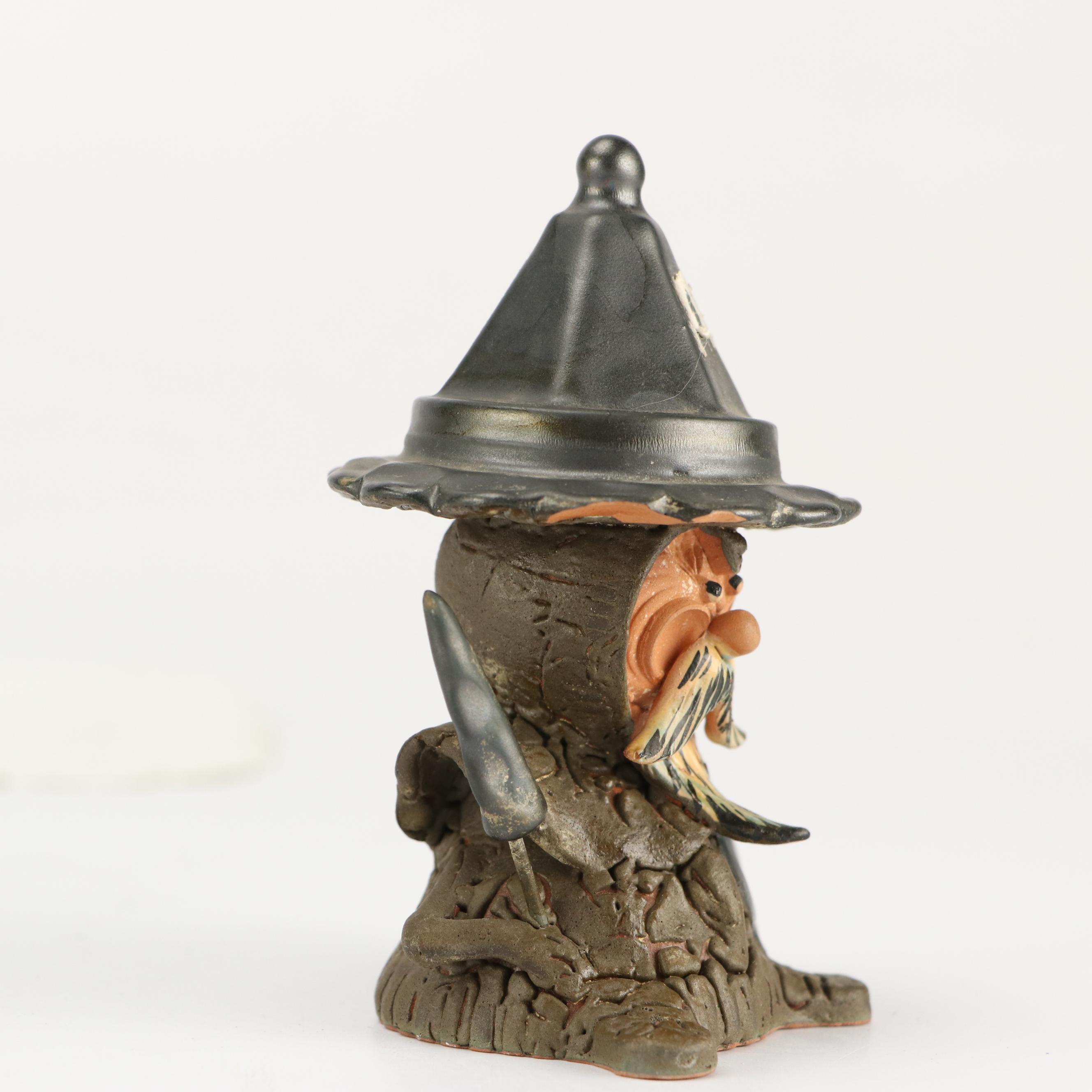 Italian Bravi Ceramic Spearman with Pamela Coleman Smith Rider-Waite Tarot Deck