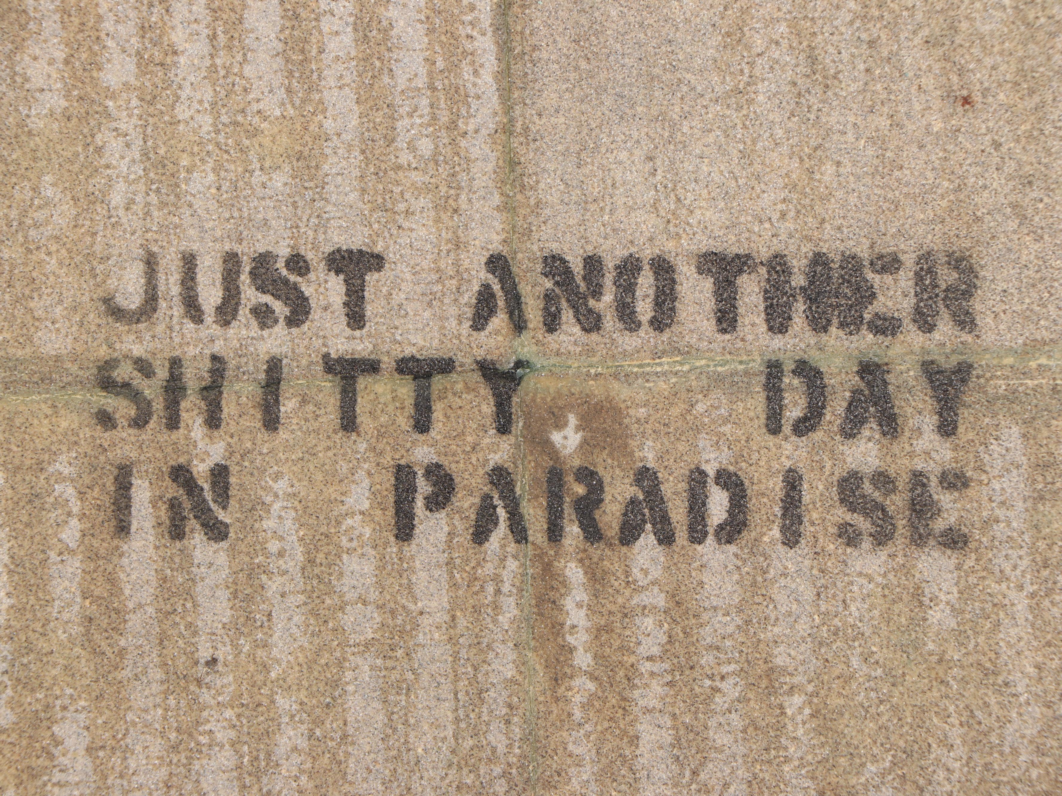 Ashley Bickerton Mixed Media "Just Another Shitty Day in Paradise," 1993
