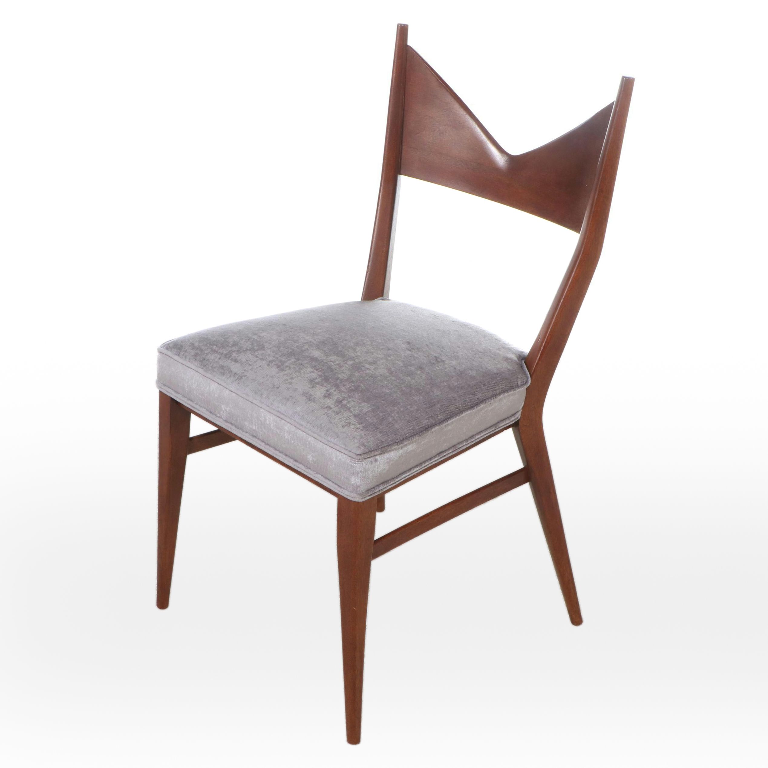 Paul McCobb for Directional Mid Century Modern Mahogany Side Chair