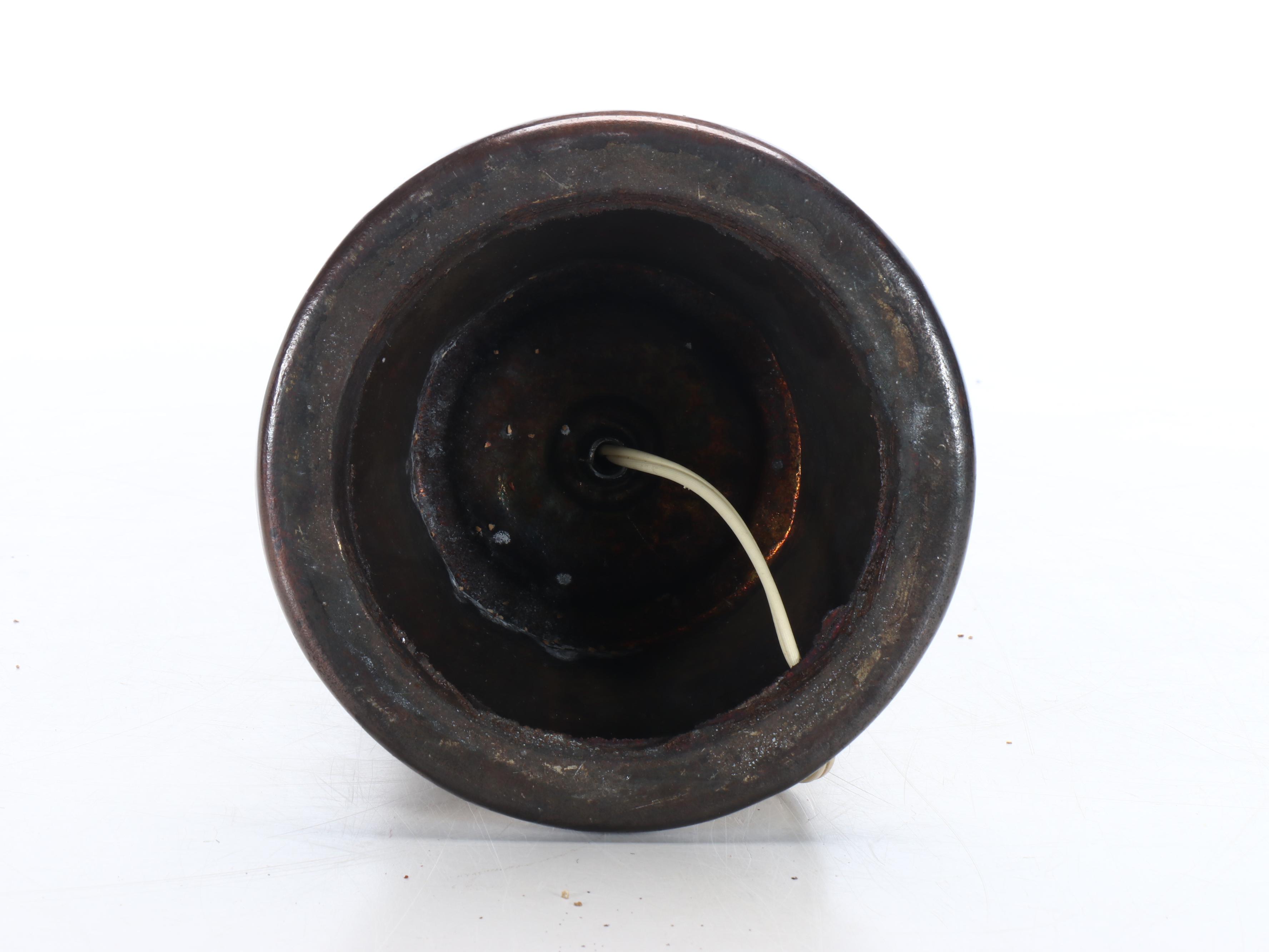 Brass Double Horse Head Form Table Lamp