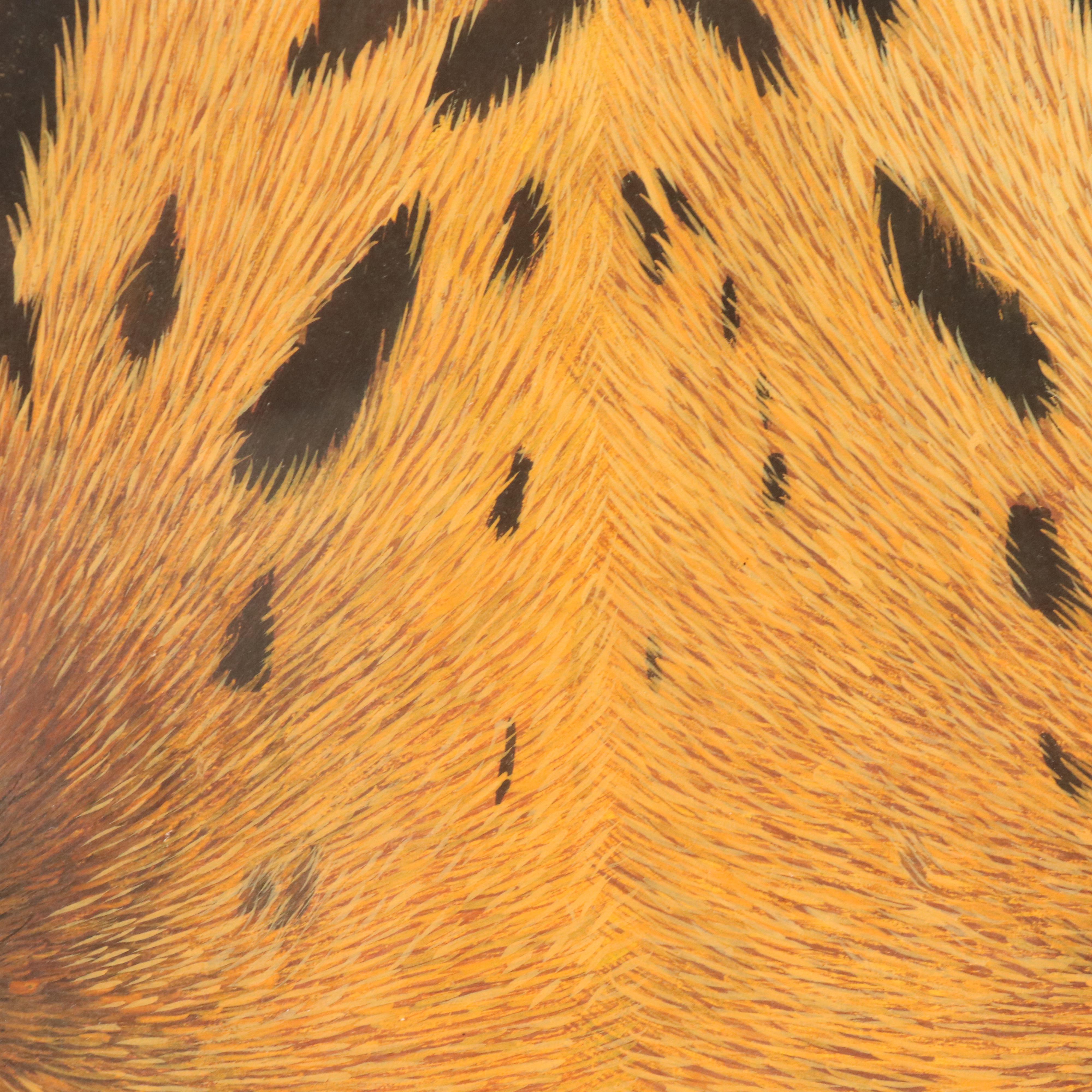 Nilesh Navratan Goutam Gouache Painting of Bengal Tiger Eyes, 2011