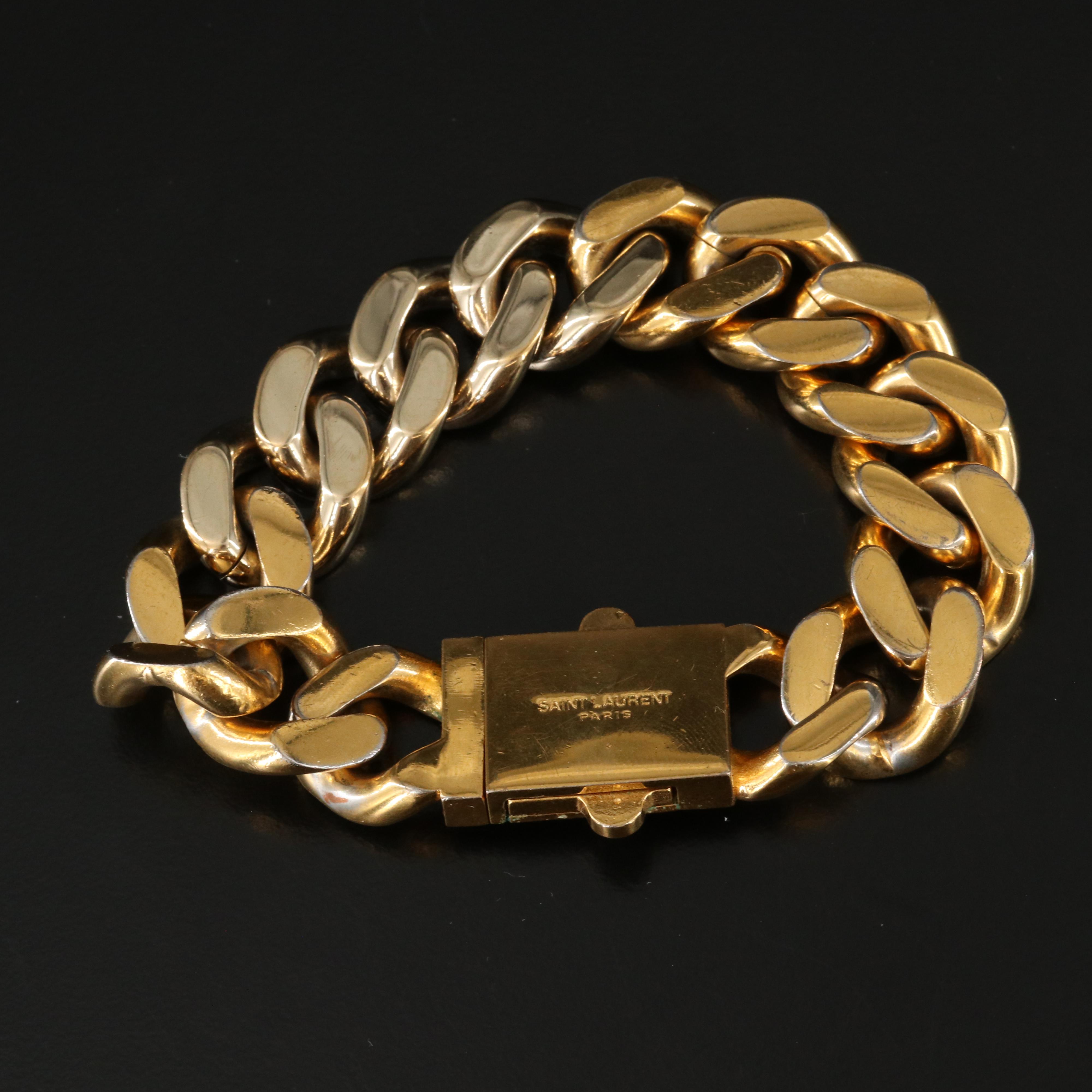 Saint Laurent Curb Chain Bracelet