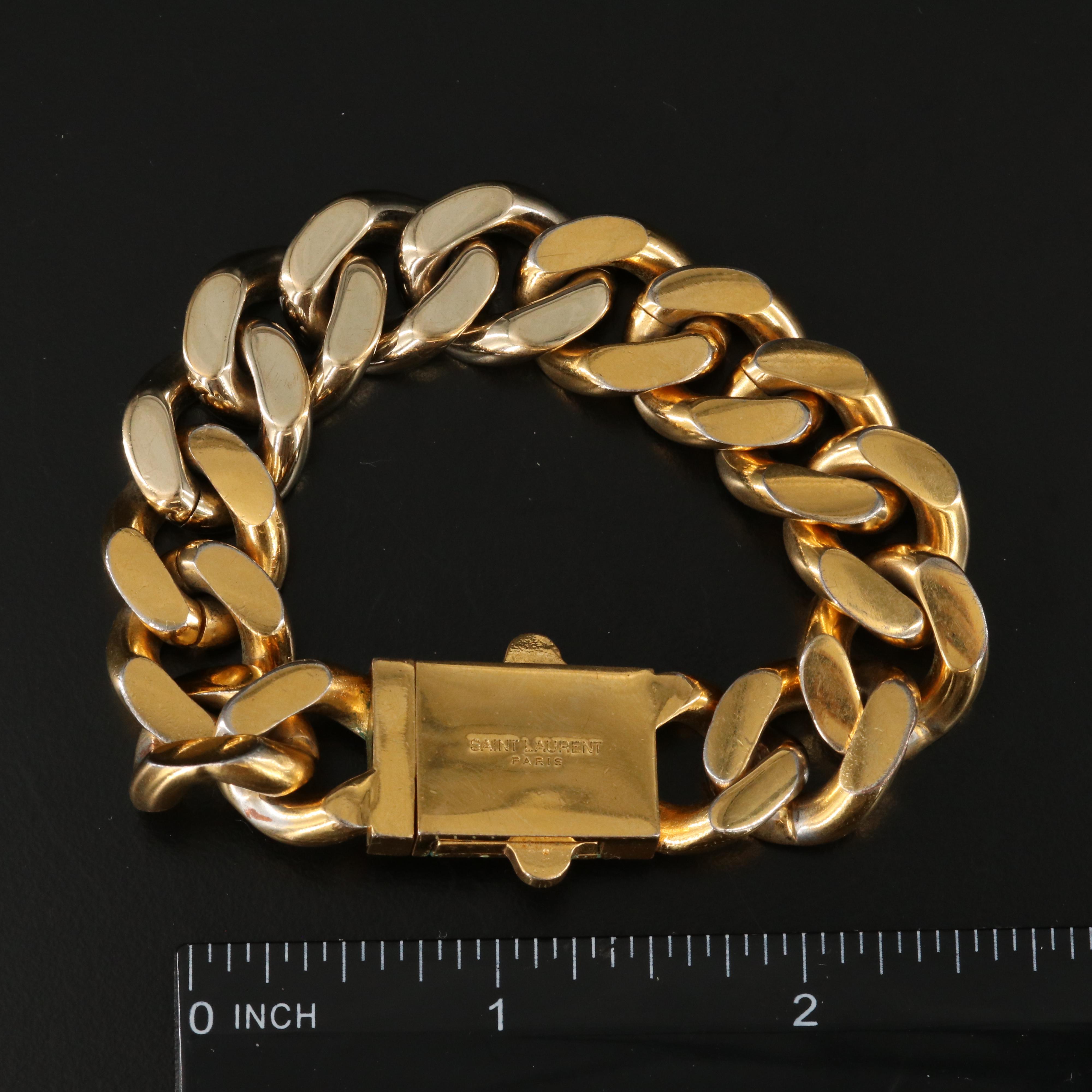 Saint Laurent Curb Chain Bracelet