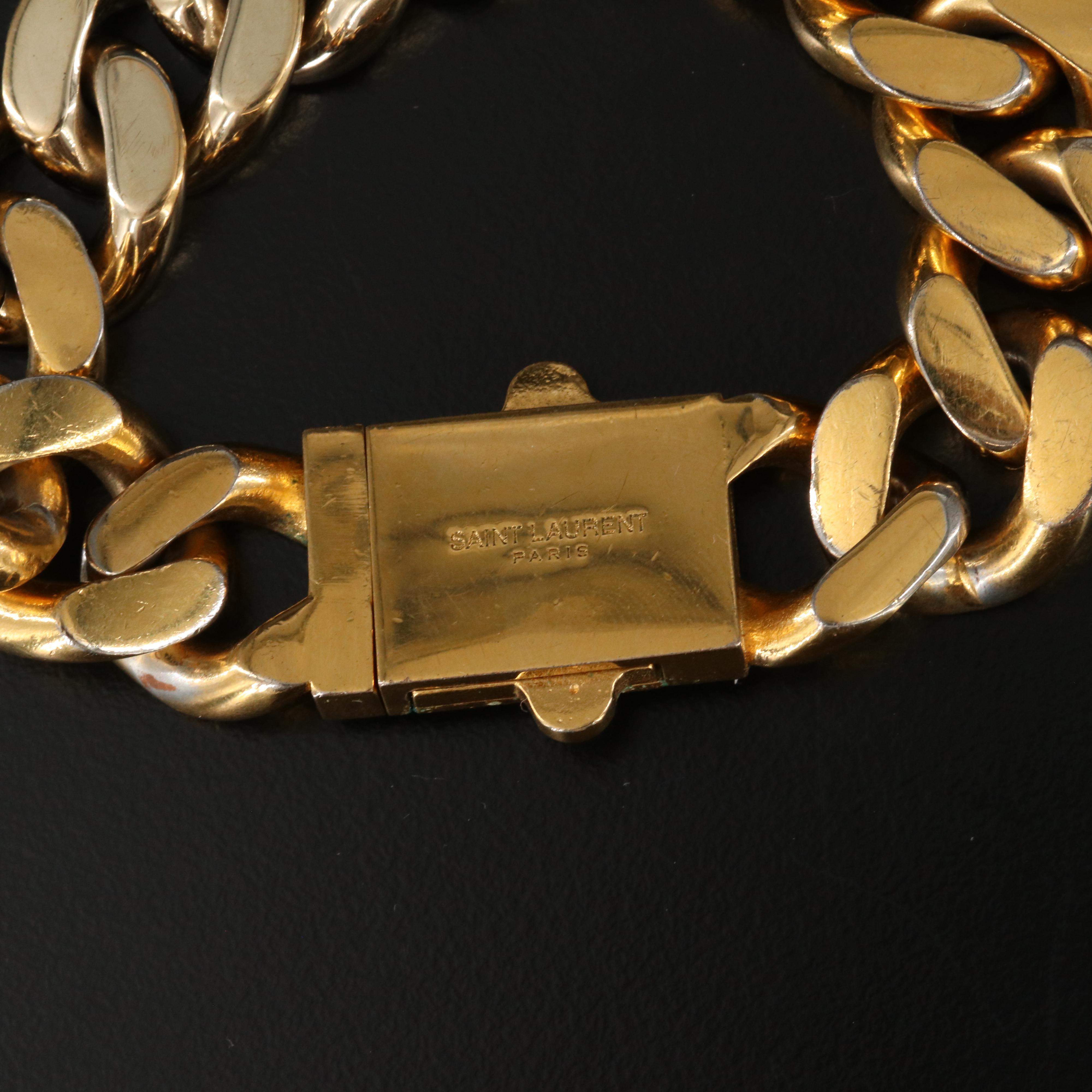 Saint Laurent Curb Chain Bracelet