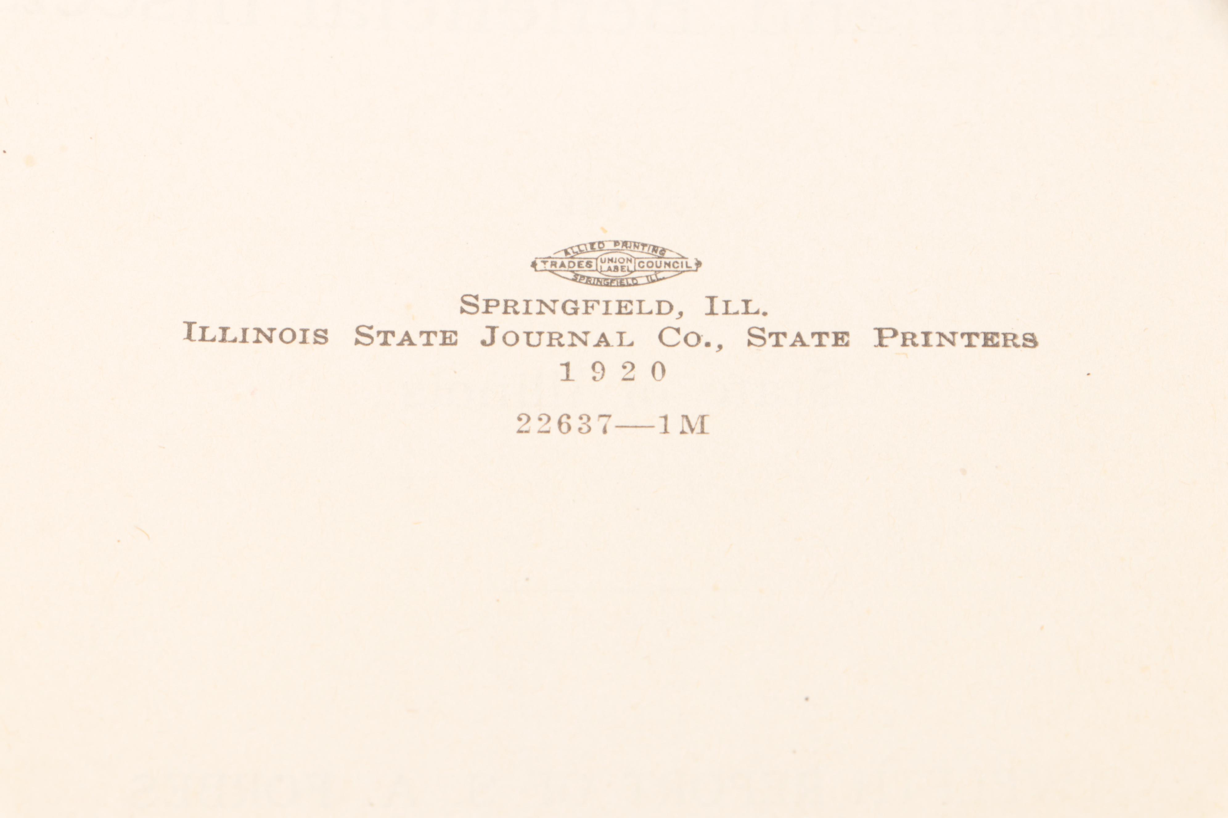 "Report on the Noxious and Beneficial Insects of Illinois" by S. A. Forbes, 1920