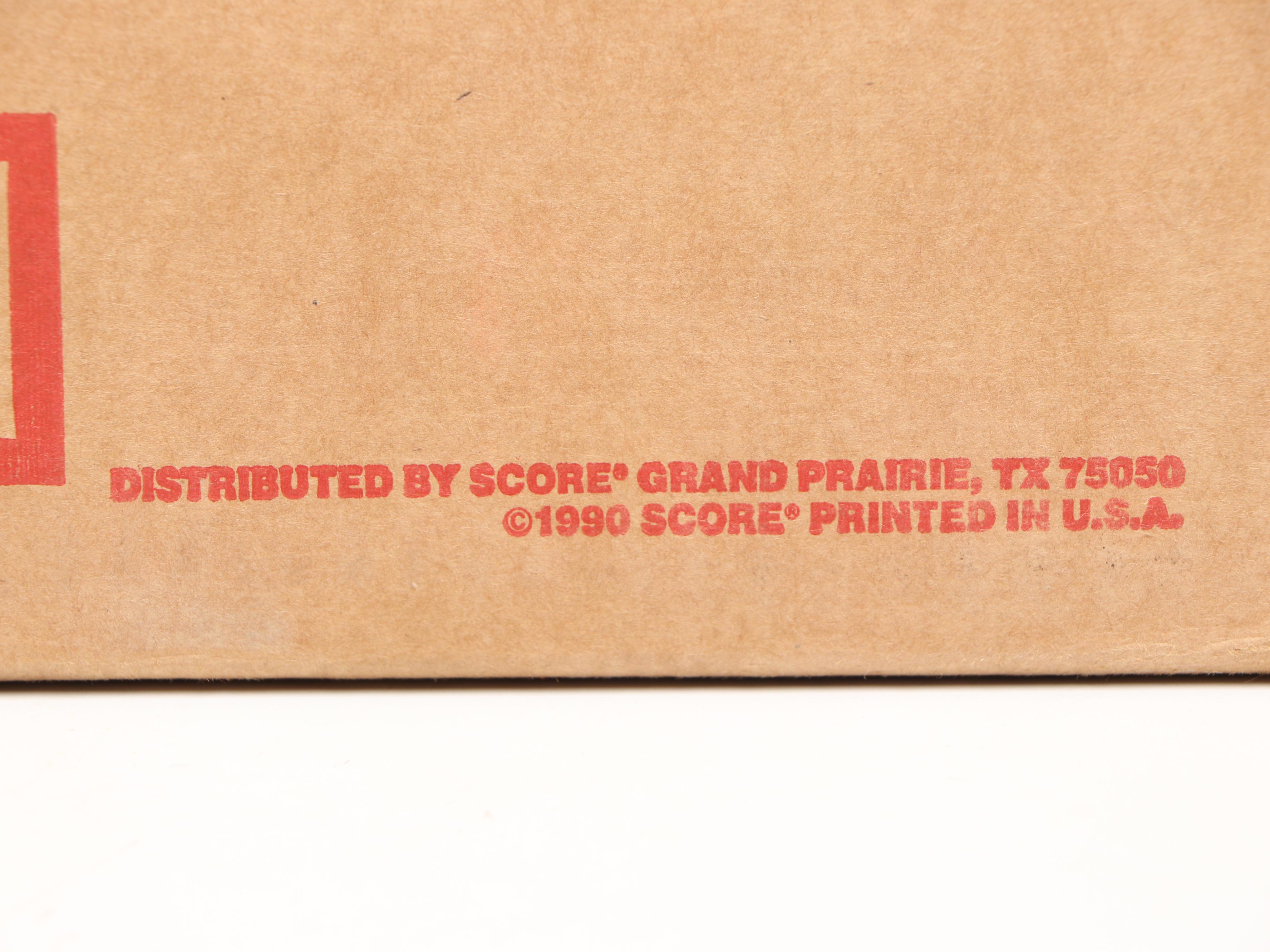 Sealed 1990 Score Baseball Card Sets and Case