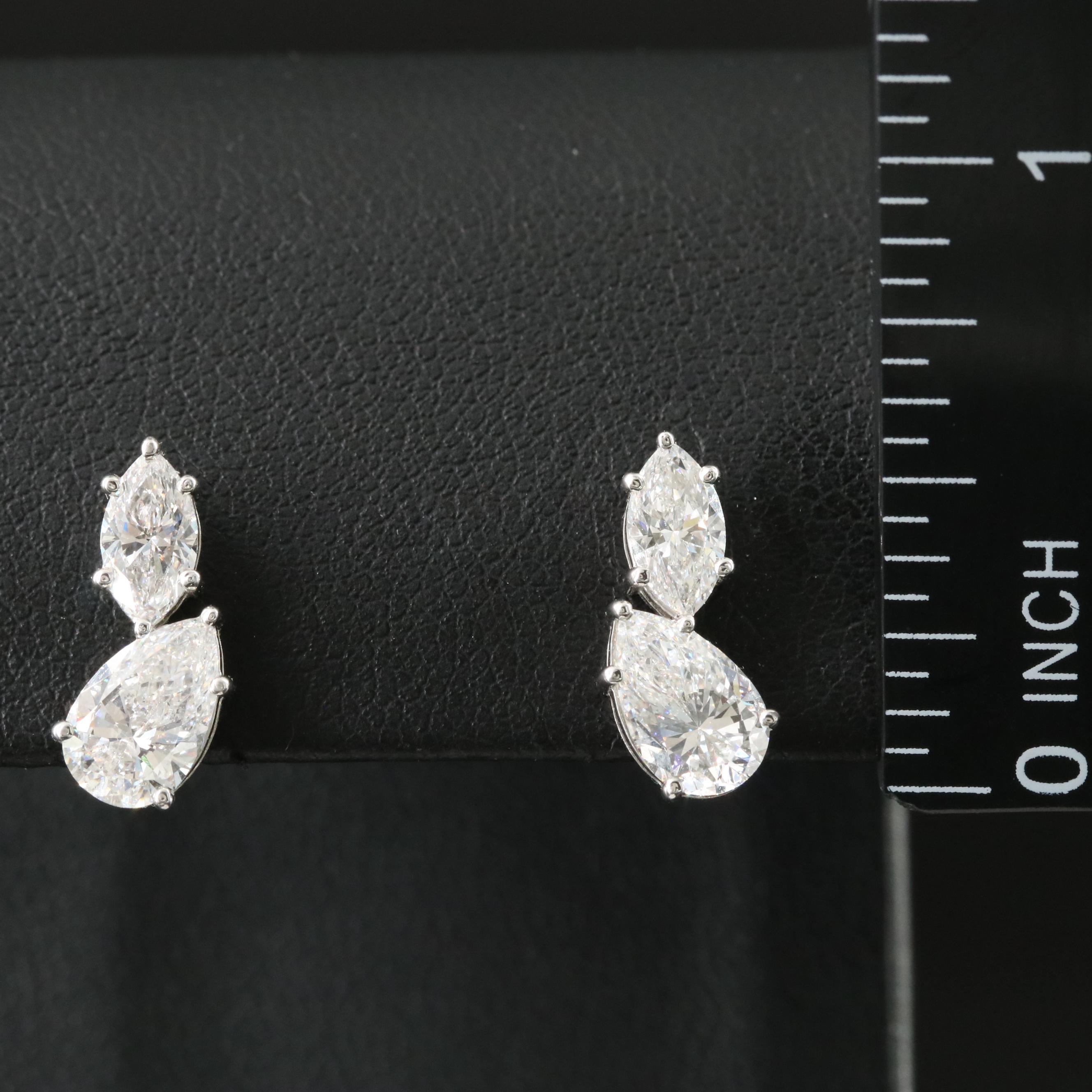 Platinum 2.36 CTW Lab Grown Diamond Earrings