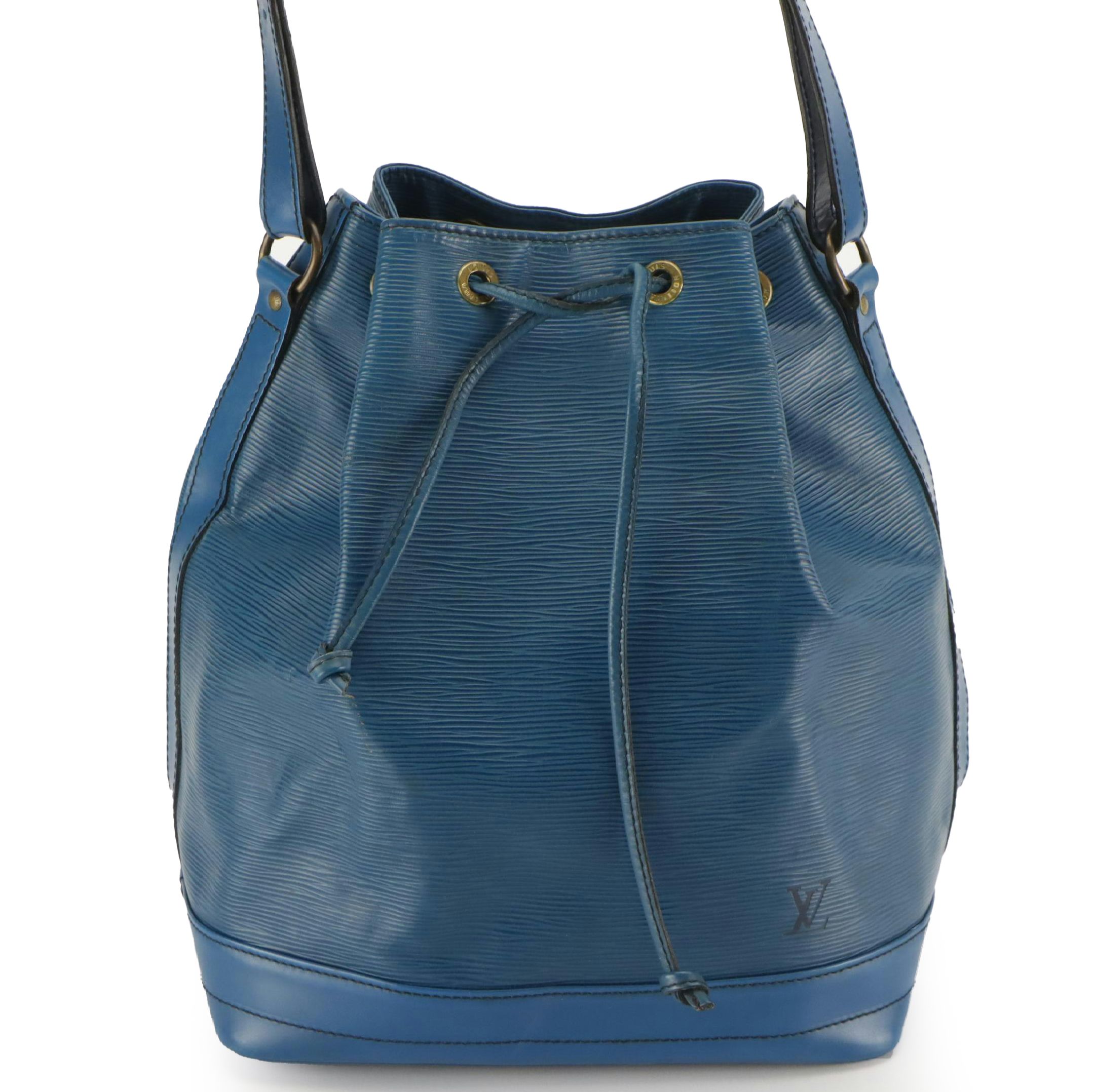 Louis Vuitton Noé Drawstring Bucket Bag in Toledo Blue Epi Leather
