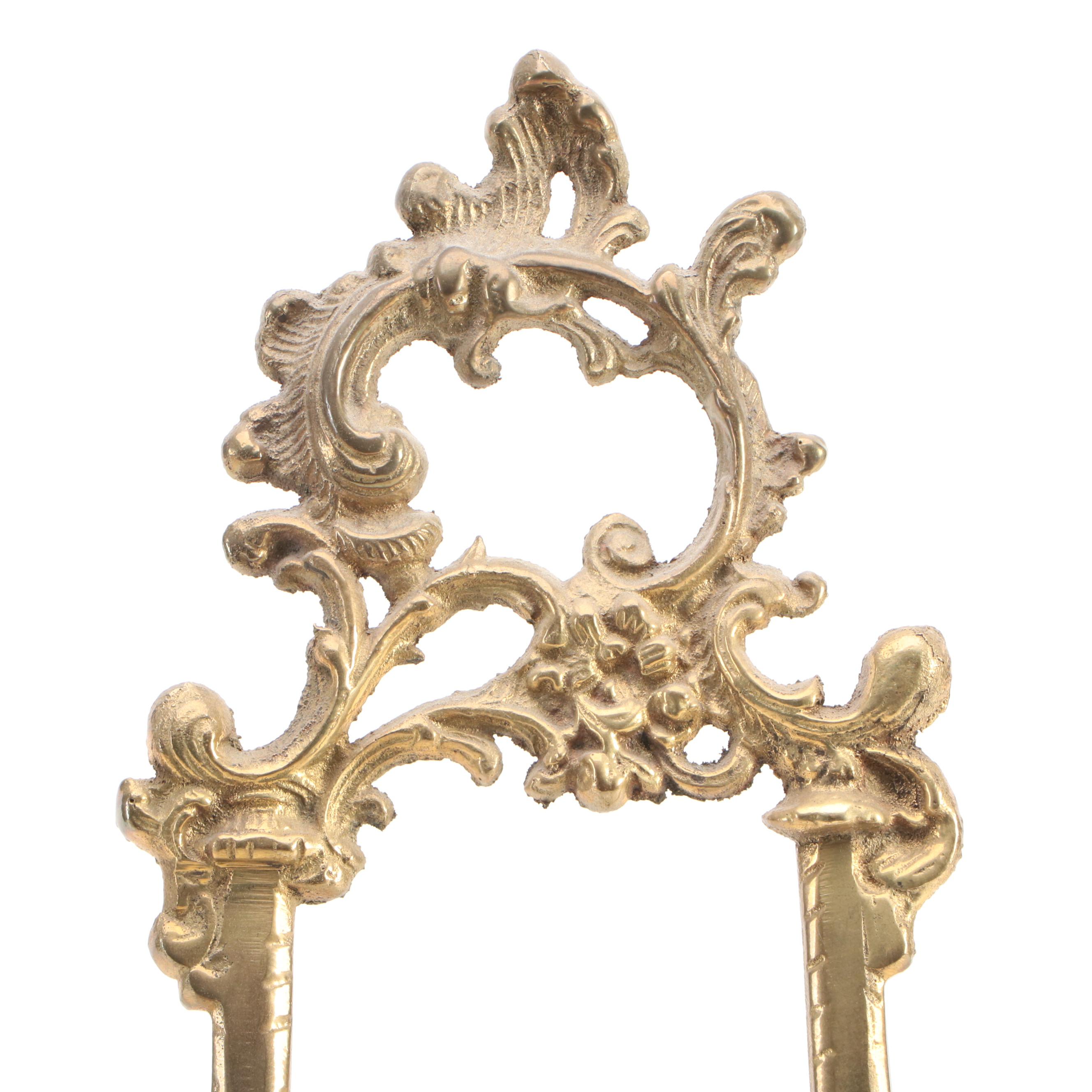 Baroque Revival Style Brass Table Top Easels