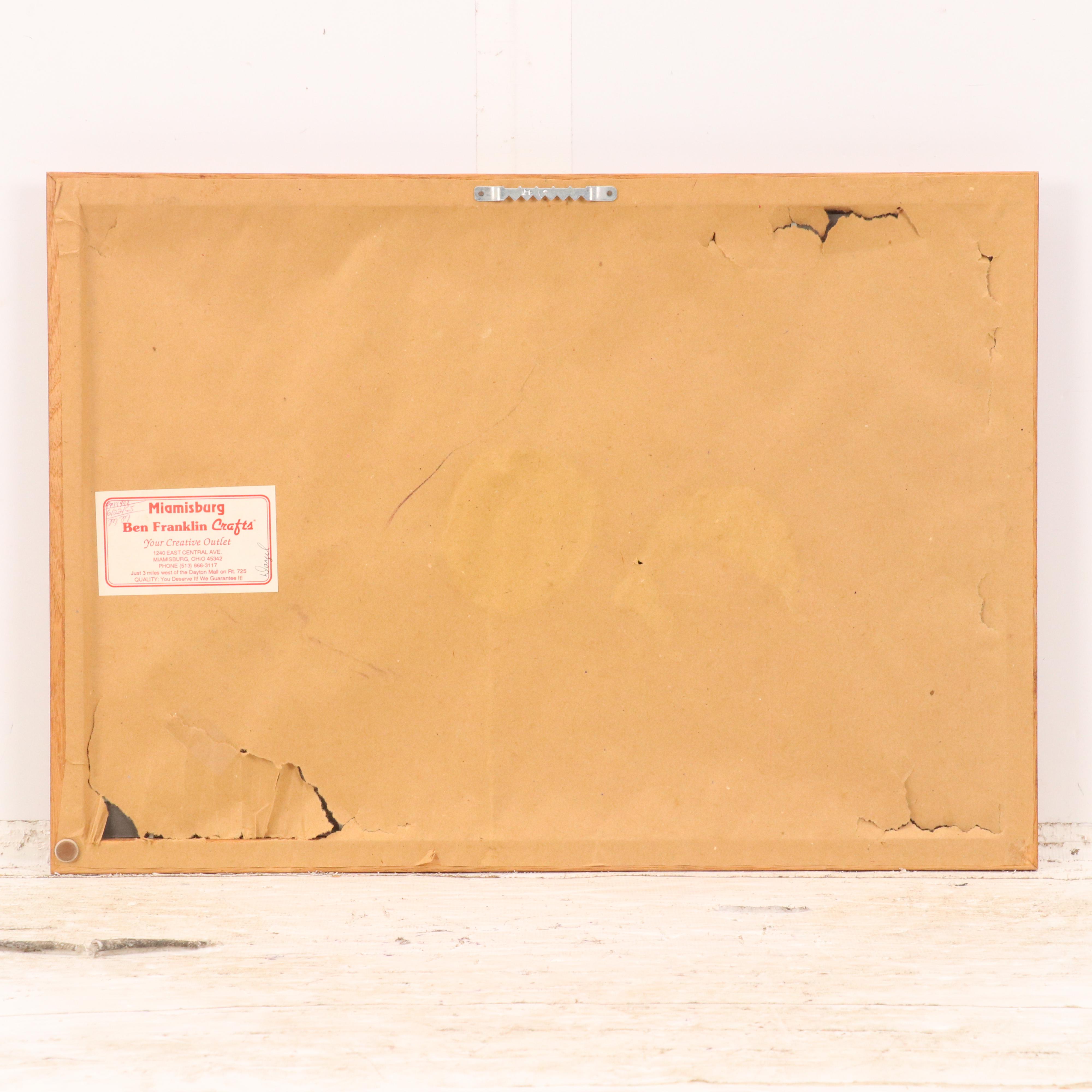 P. Buckley Moss Offset Lithograph "Evening Congregation"