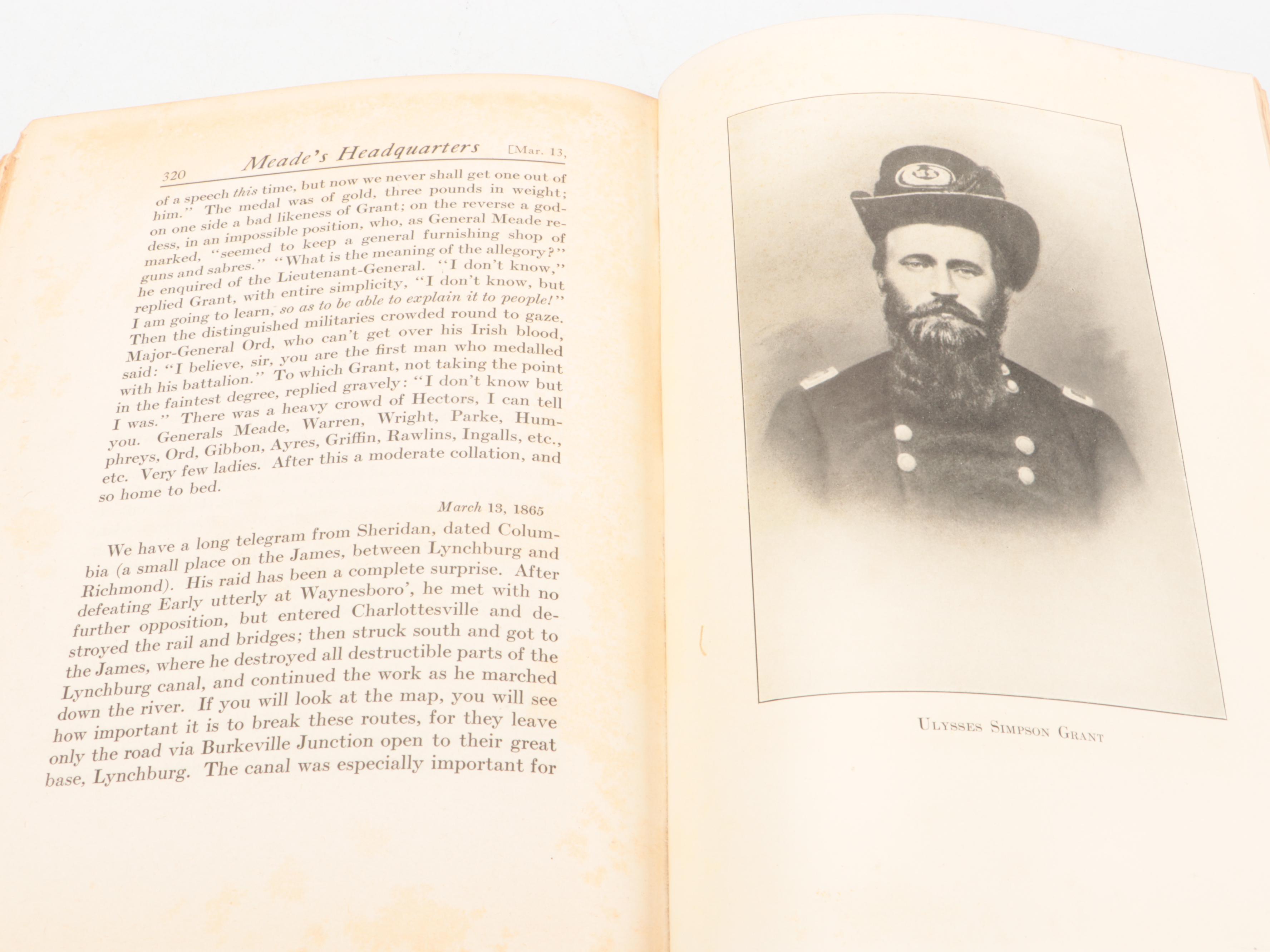 "Meade's Headquarters: Letters of Col. Theodore Lyman" Edited by George Agassiz