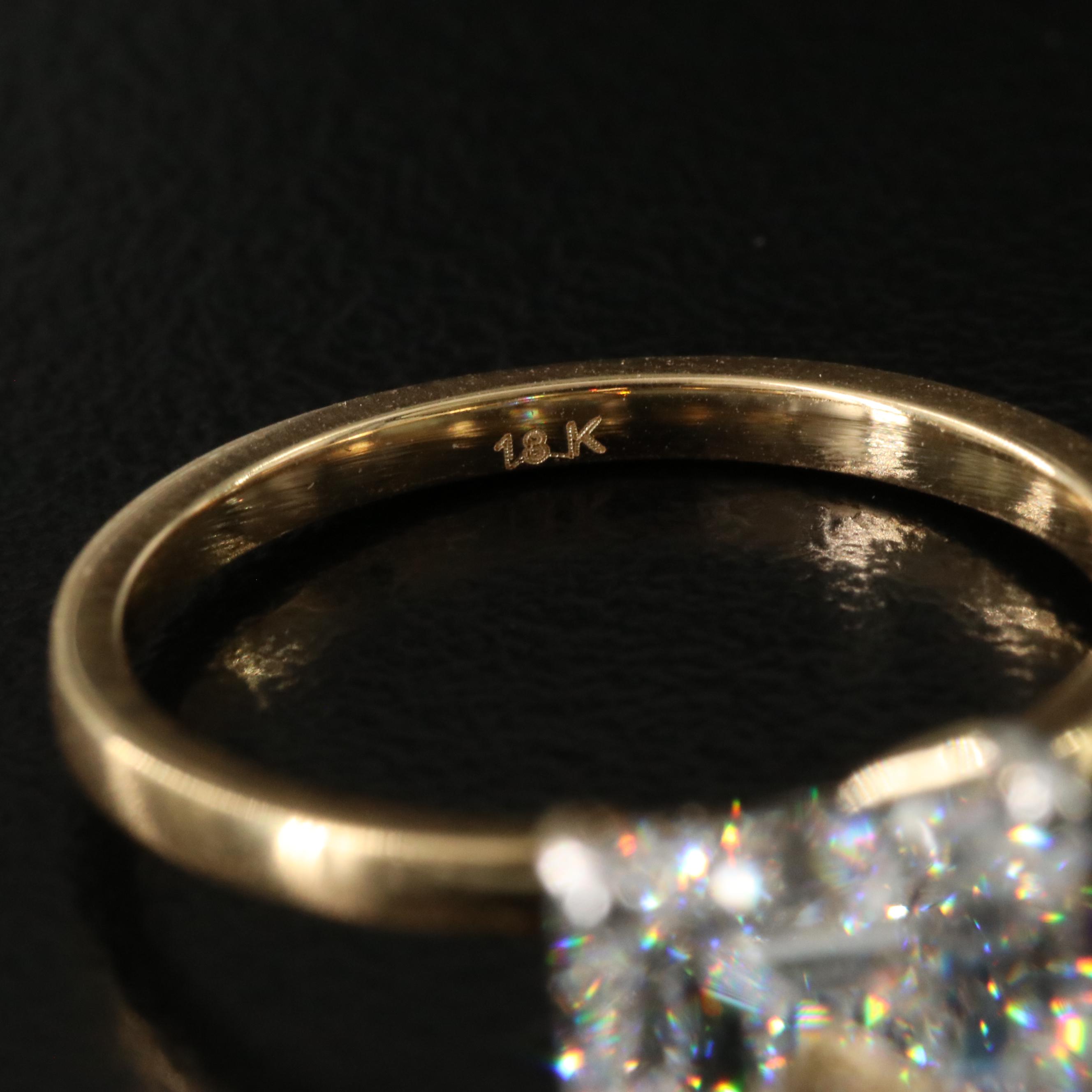 18K 3.91 CT Lab Grown Diamond Solitaire Ring with IGI Report