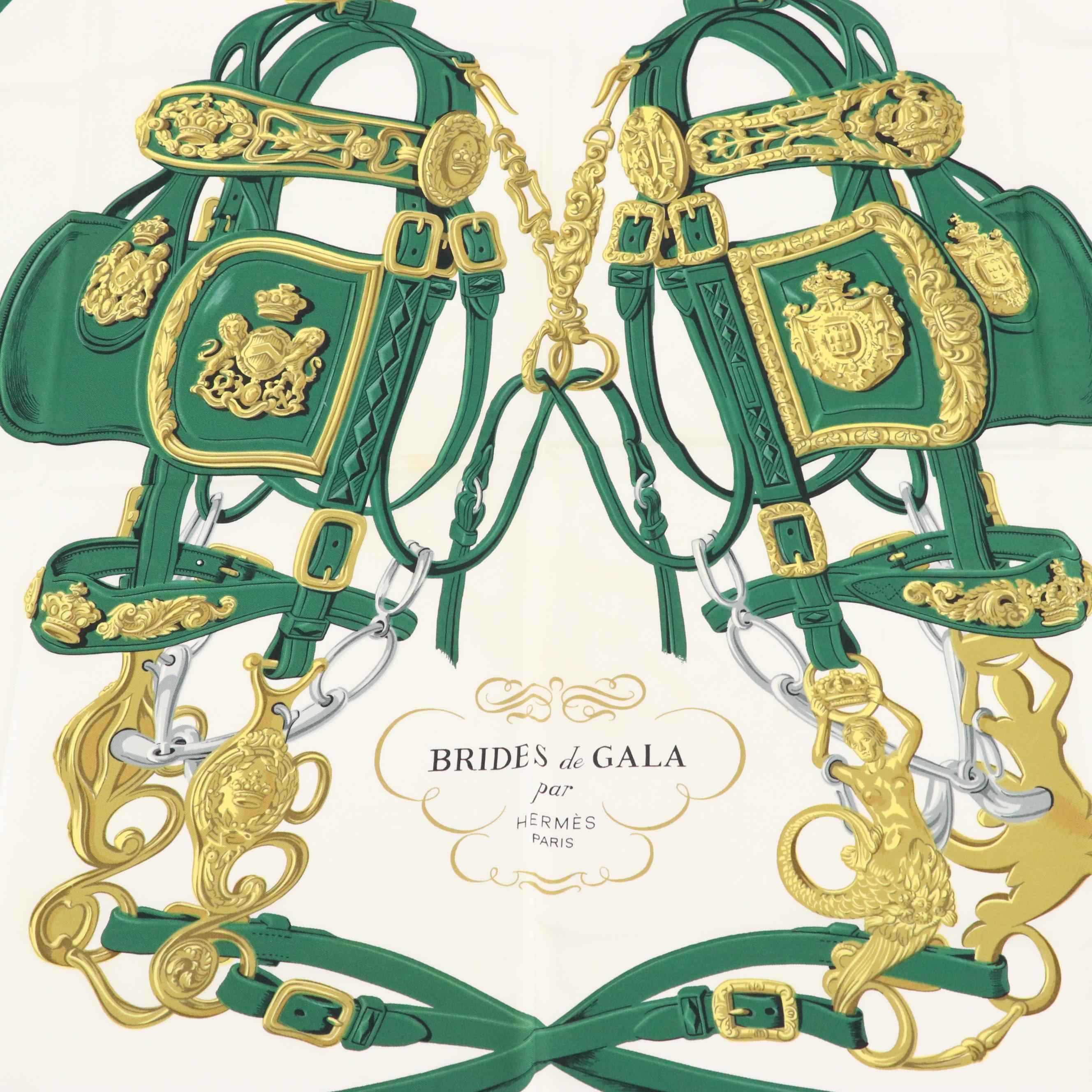 Hermès "Brides de Gala" Scarf 90 in Silk Twill