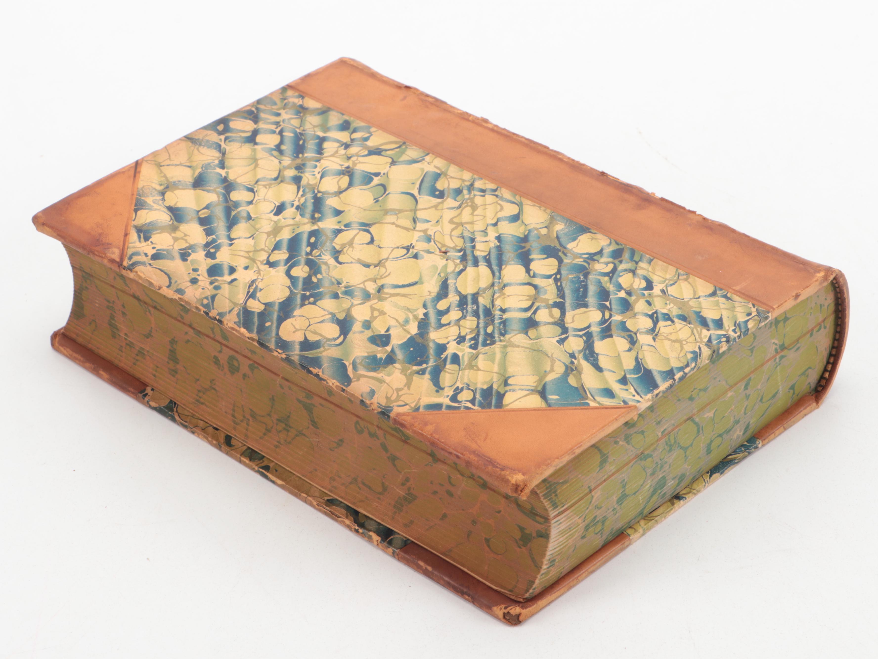 Leather Bound "Works of Washington Irving" Six-Volume Set, Late 19th Century