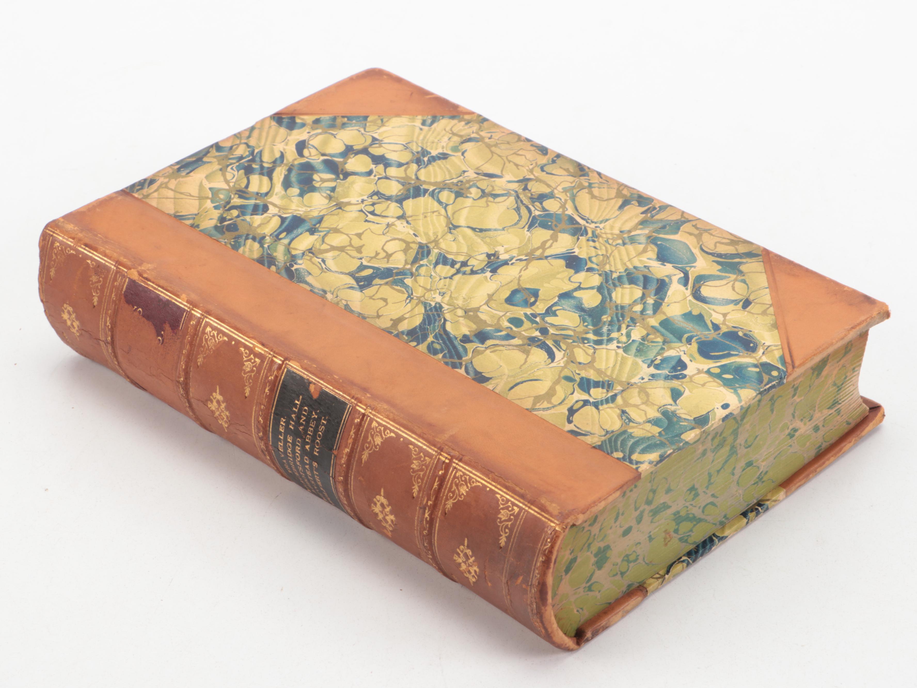 Leather Bound "Works of Washington Irving" Six-Volume Set, Late 19th Century