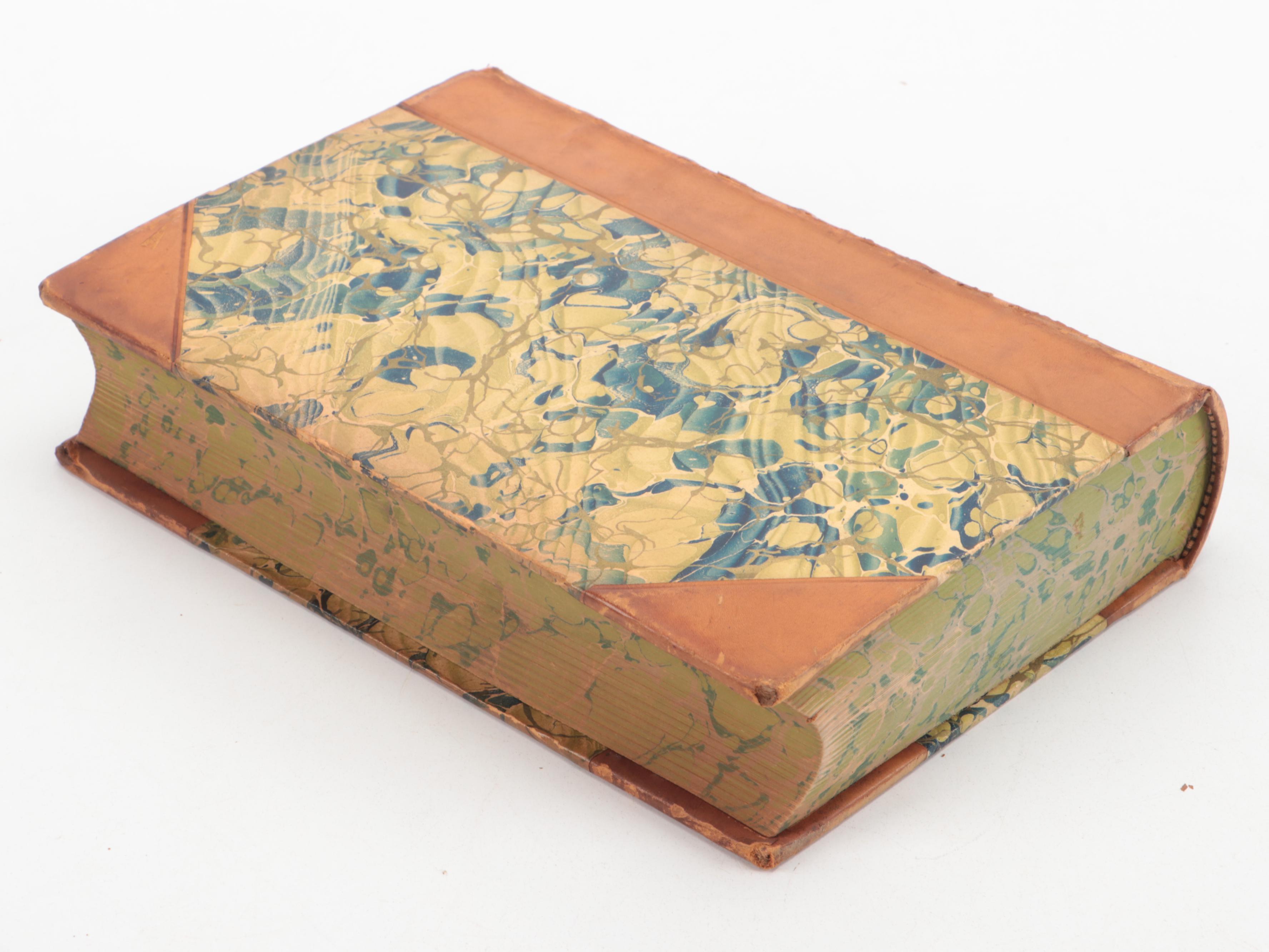 Leather Bound "Works of Washington Irving" Six-Volume Set, Late 19th Century