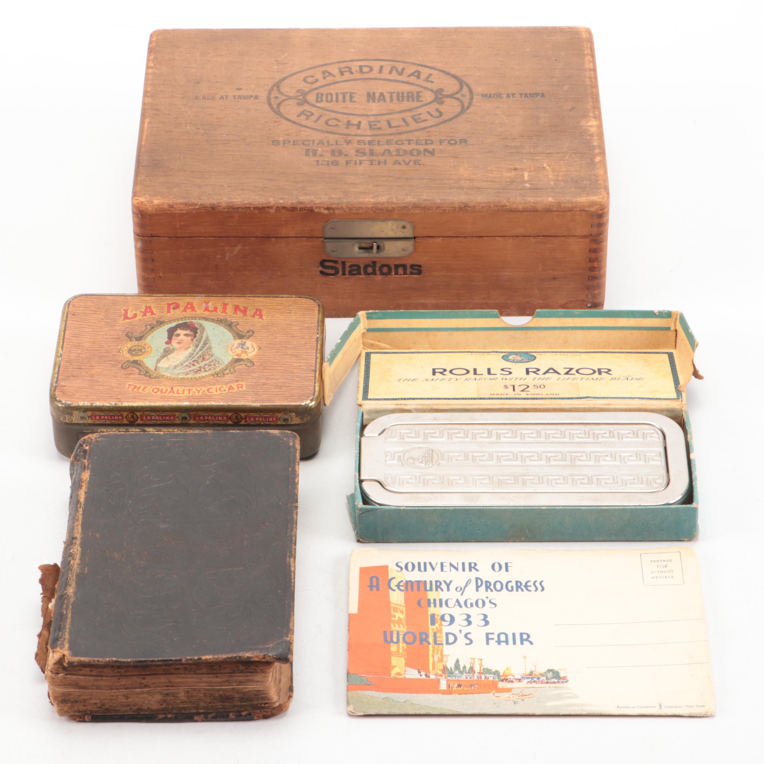 1933 Chicago World's Fair Postcards with Lutheran Hymnal