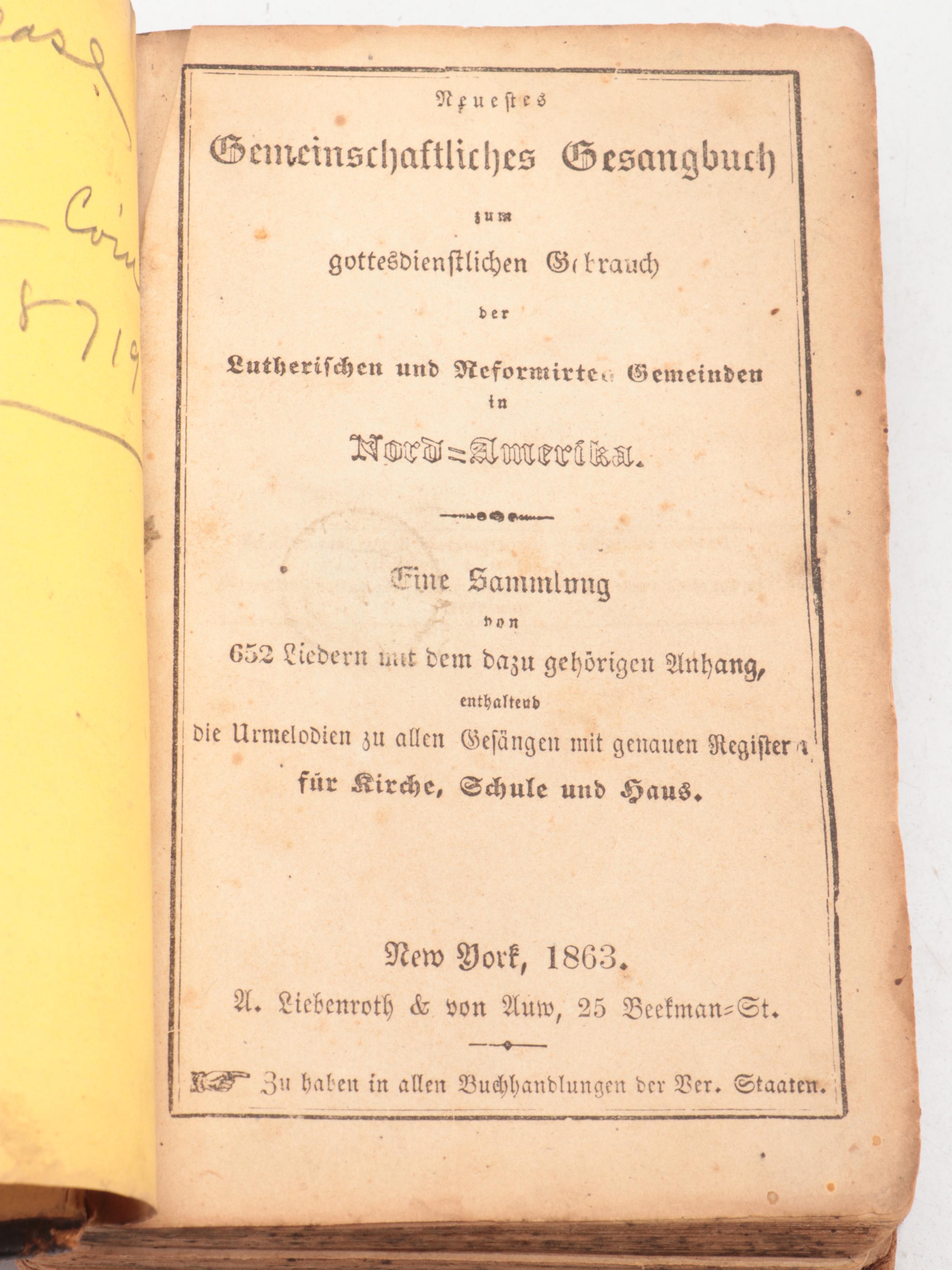 1933 Chicago World's Fair Postcards with Lutheran Hymnal