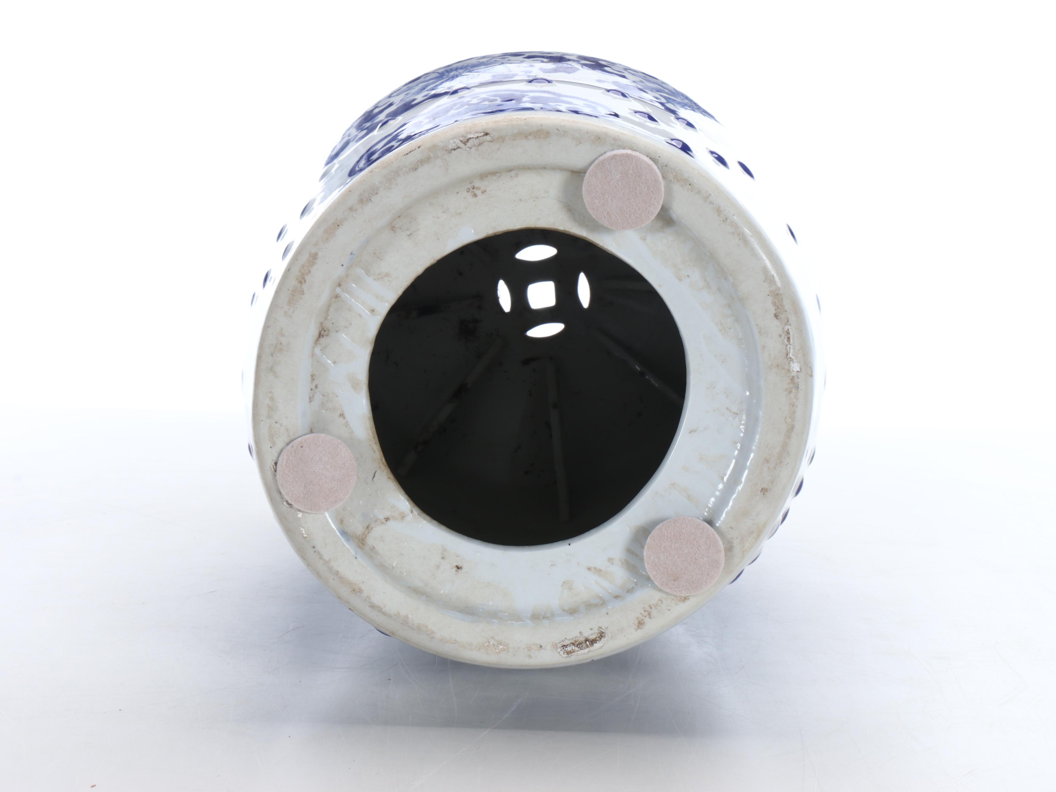 Chinese Blue on White Porcelain Garden Stool