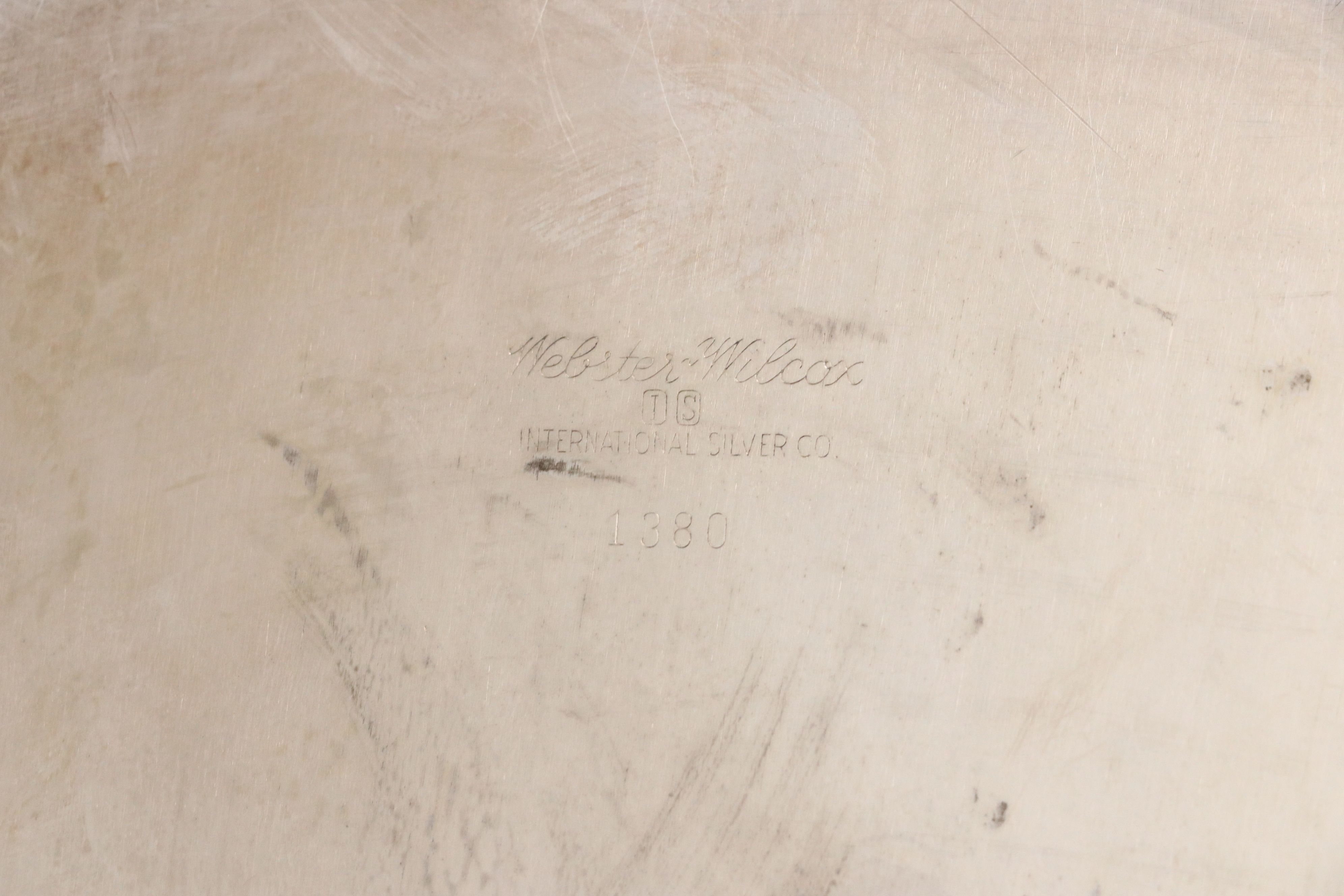 Webster-Wilcox Tray with Gilded Wine Glasses