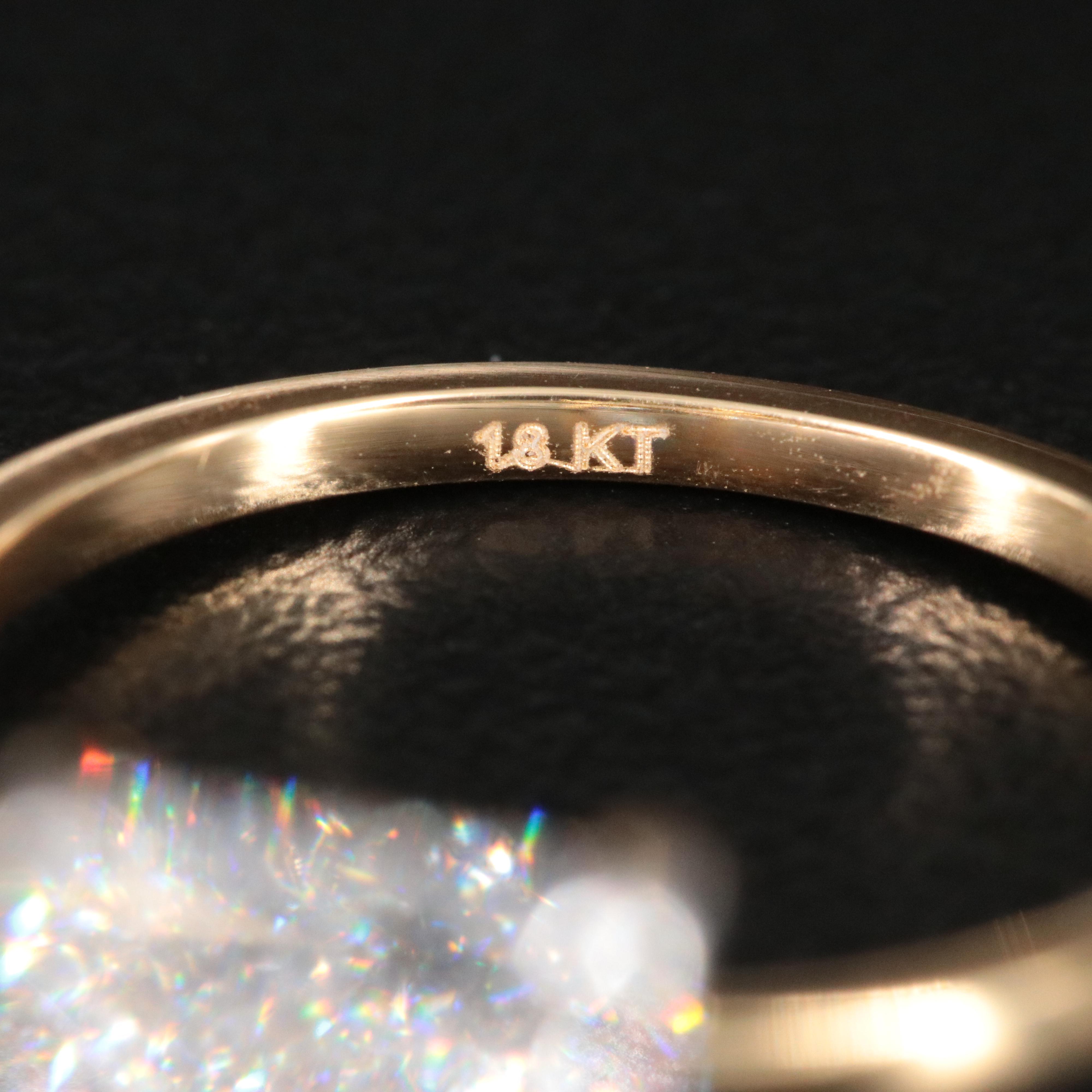 18K 4.25 CT Lab Grown Diamond Solitaire Ring with IGI Report