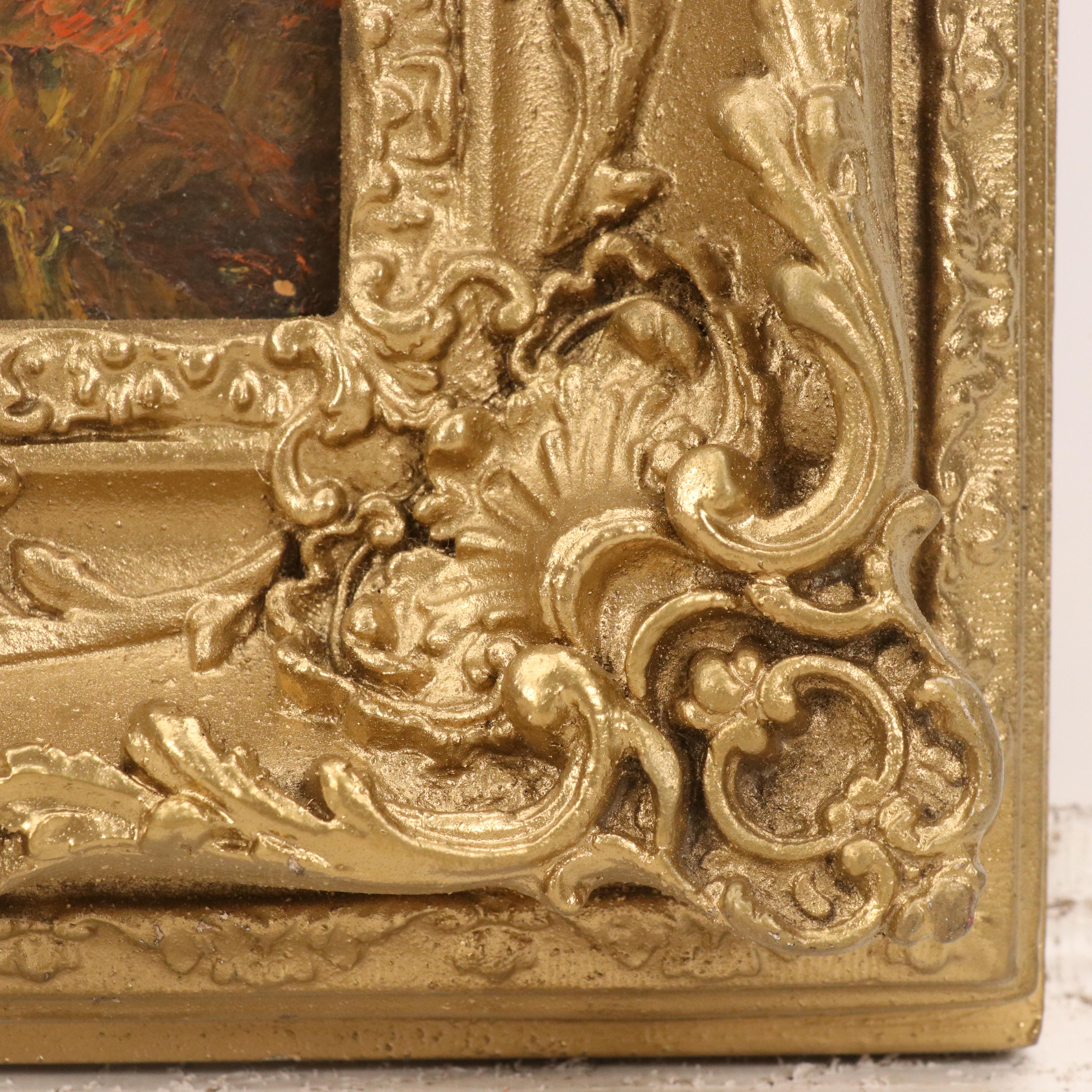 A. Brooks Pallet Knife Landscape Oil Painting "Peace"