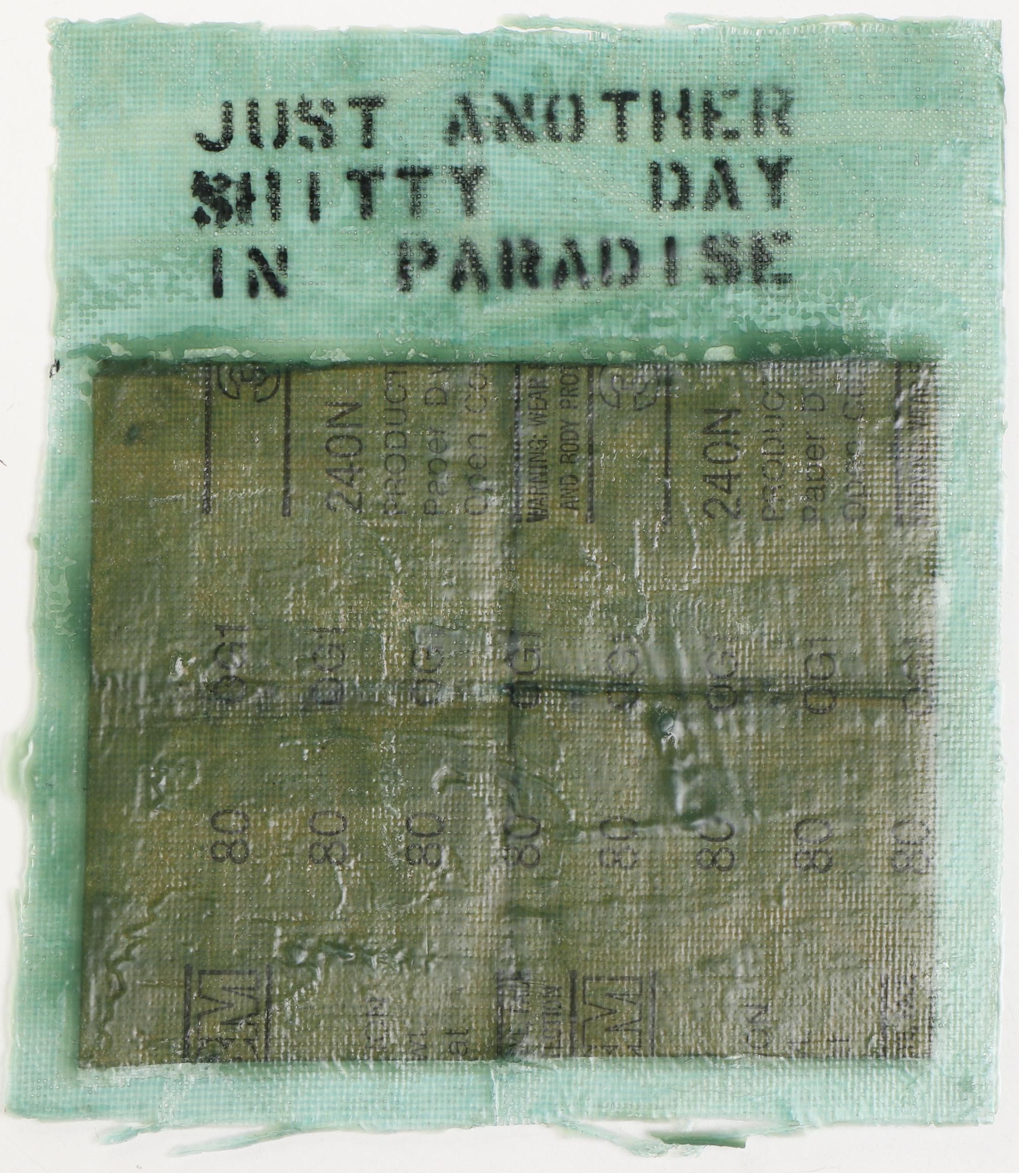 Ashley Bickerton Mixed Media "Just Another Shitty Day in Paradise," 1993