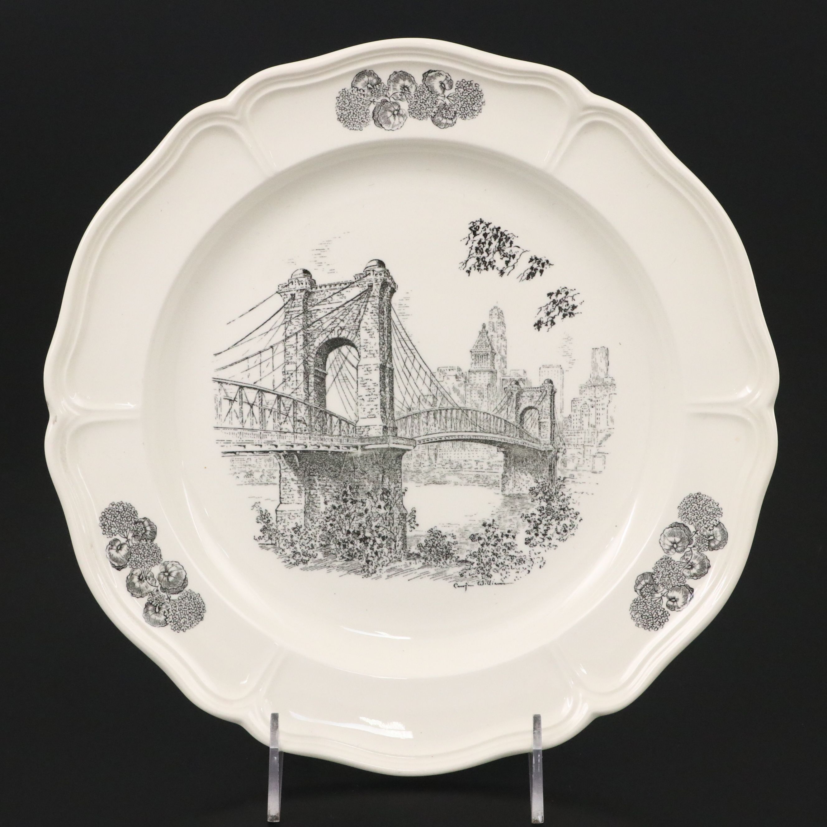 Caroline Williams for Wedgwood "Suspension Bridge" Limited Edition Plate