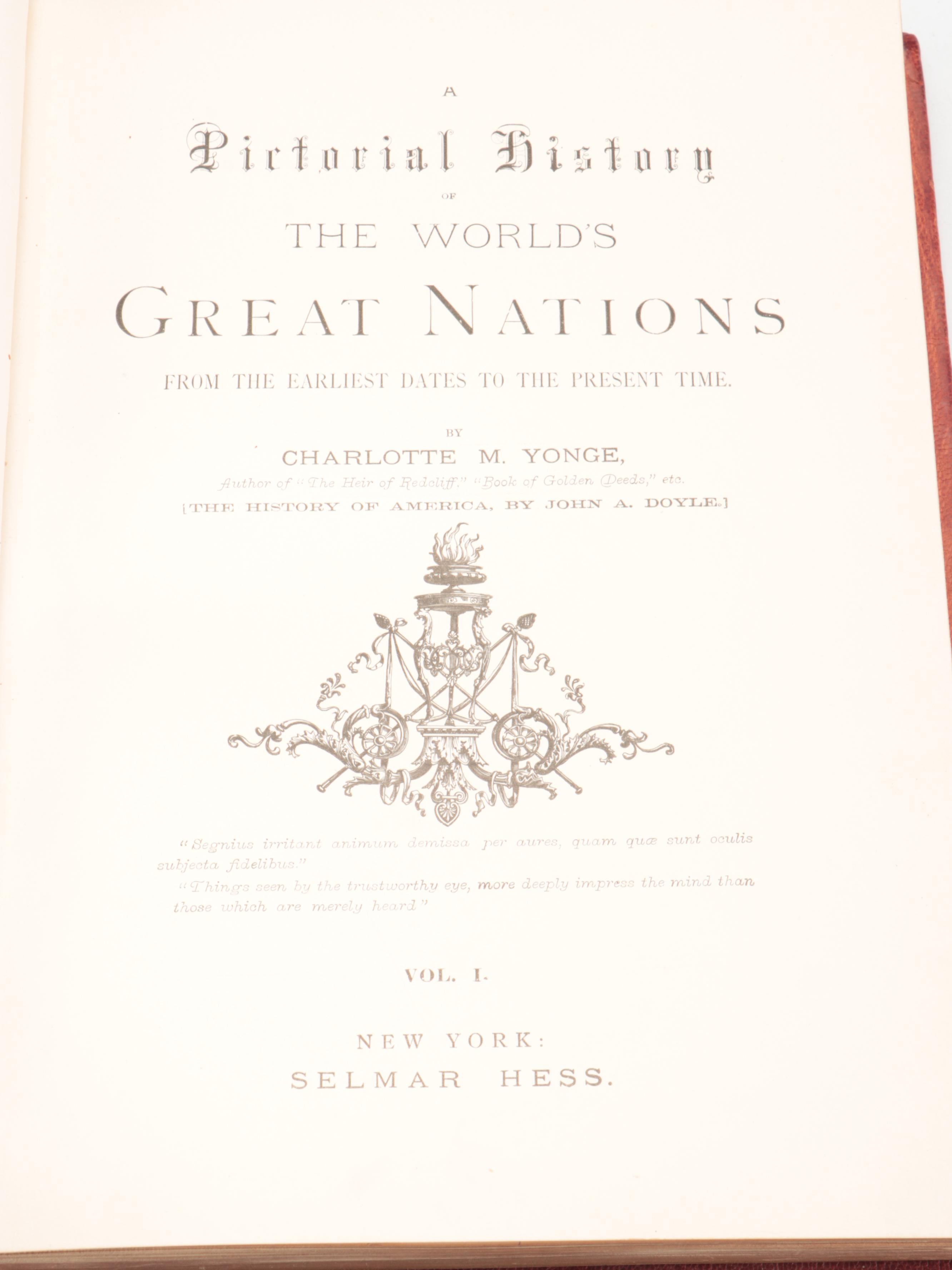 "A Pictorial History of the Great Nations" Vol. I by Charlotte M. Yonge, 1882