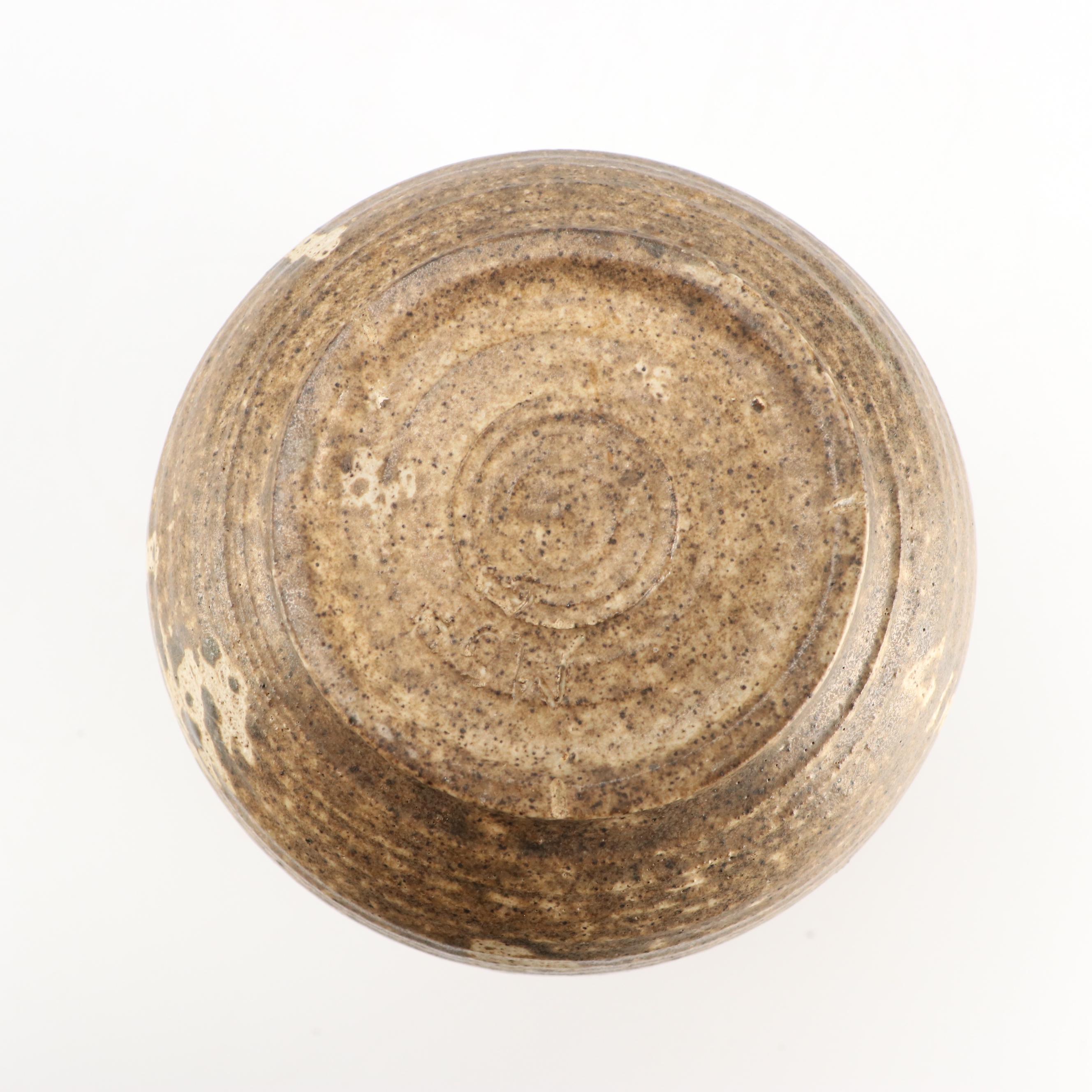 Studio Pottery Salt-Glazed Stoneware Bowls and Vase