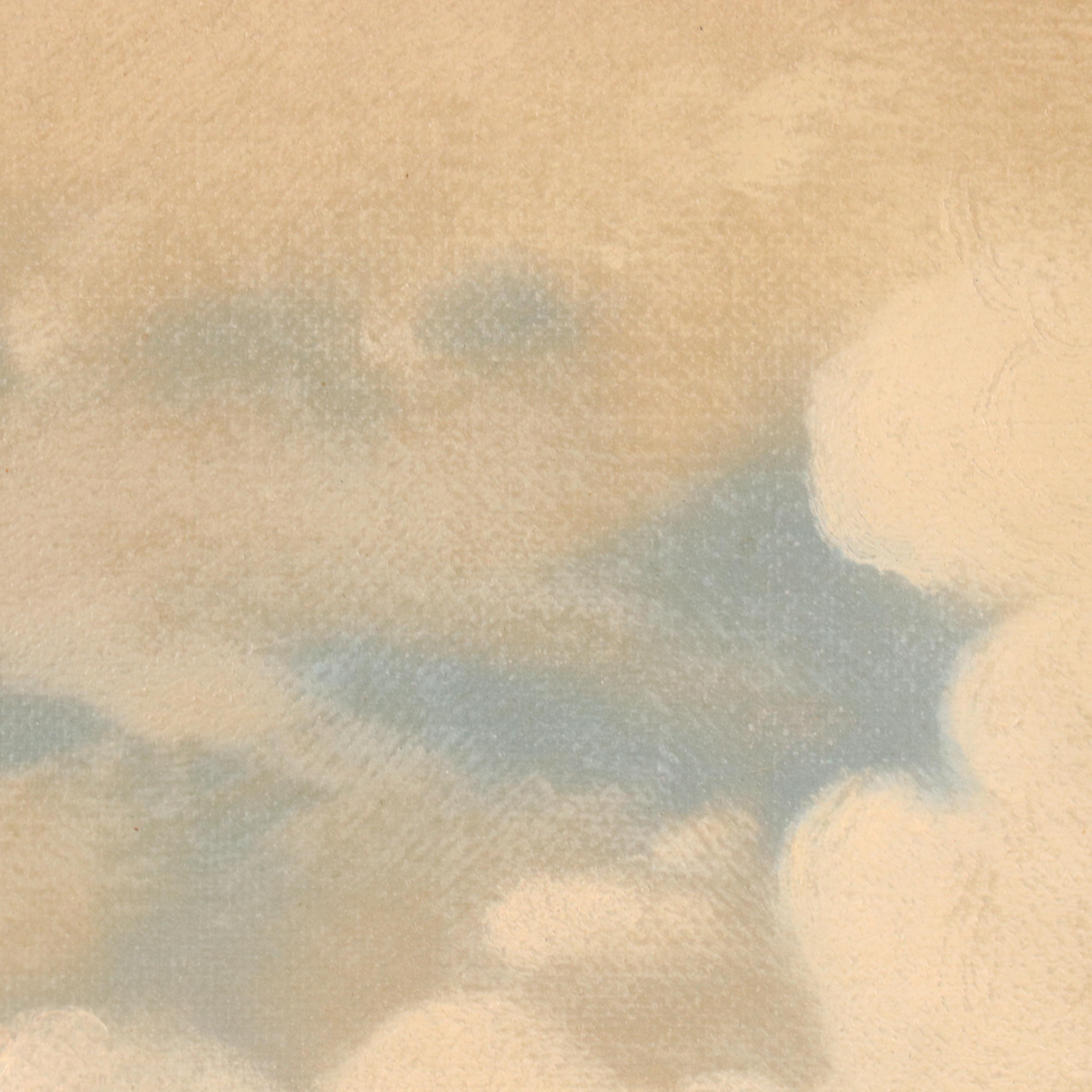 L. D. Harcourt Marine Oil Painting of Sailboats at Sea, 1894