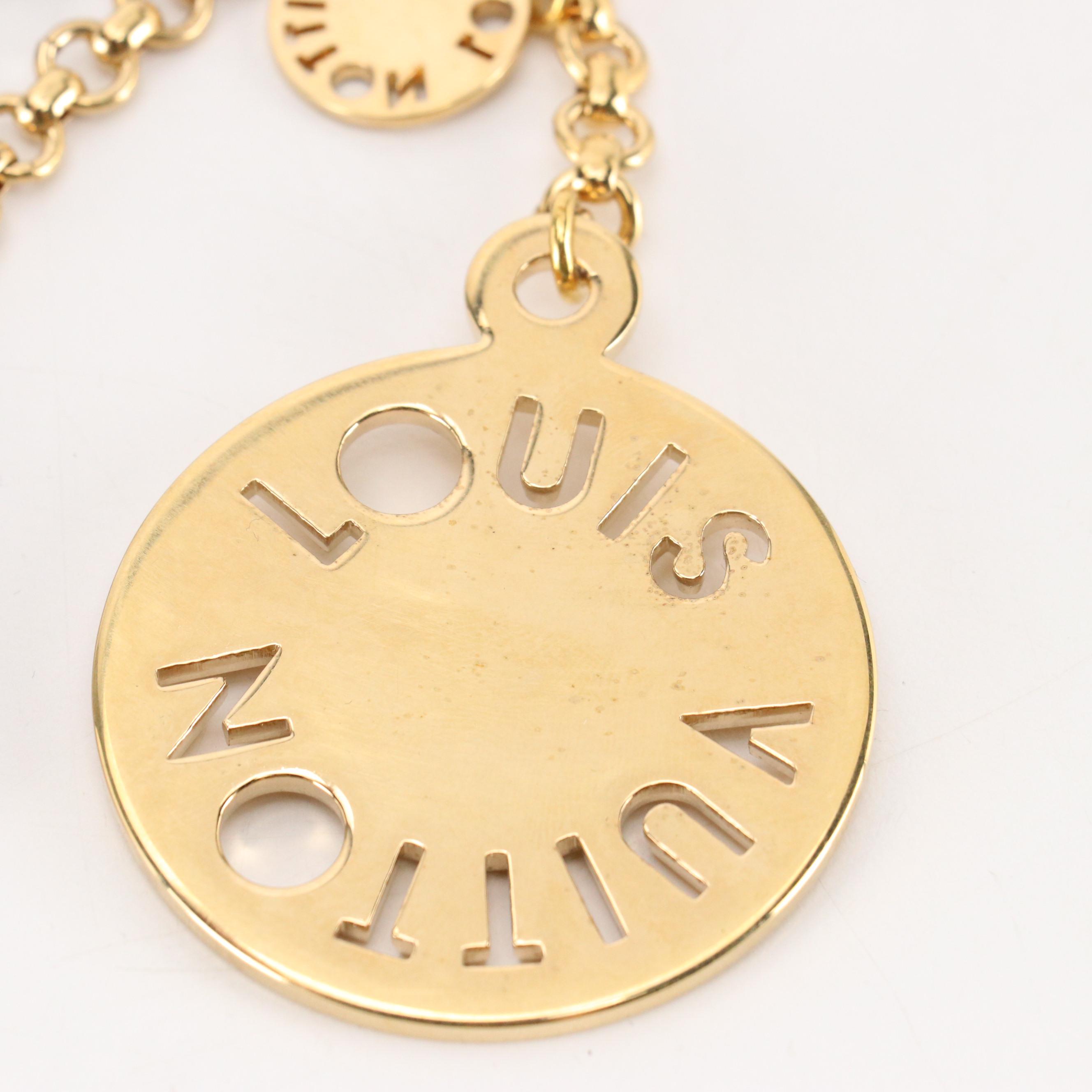 Louis Vuitton Tahitienne Gold Tone and Purple Resin Key Chain/Bag Charm