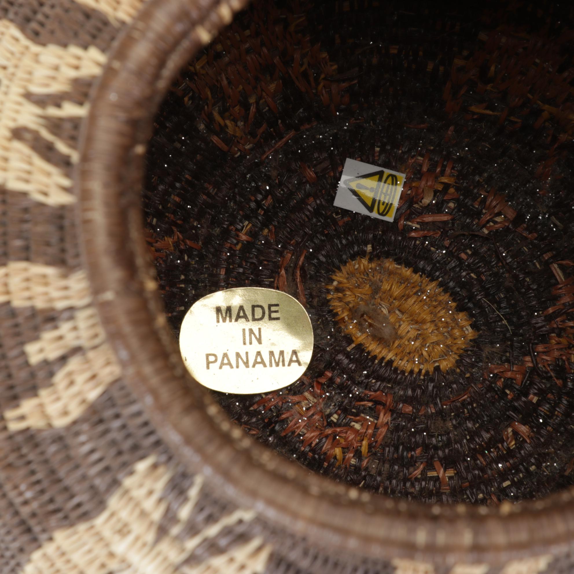 Woven Fiber Panama Baskets & Rattan Place Mat