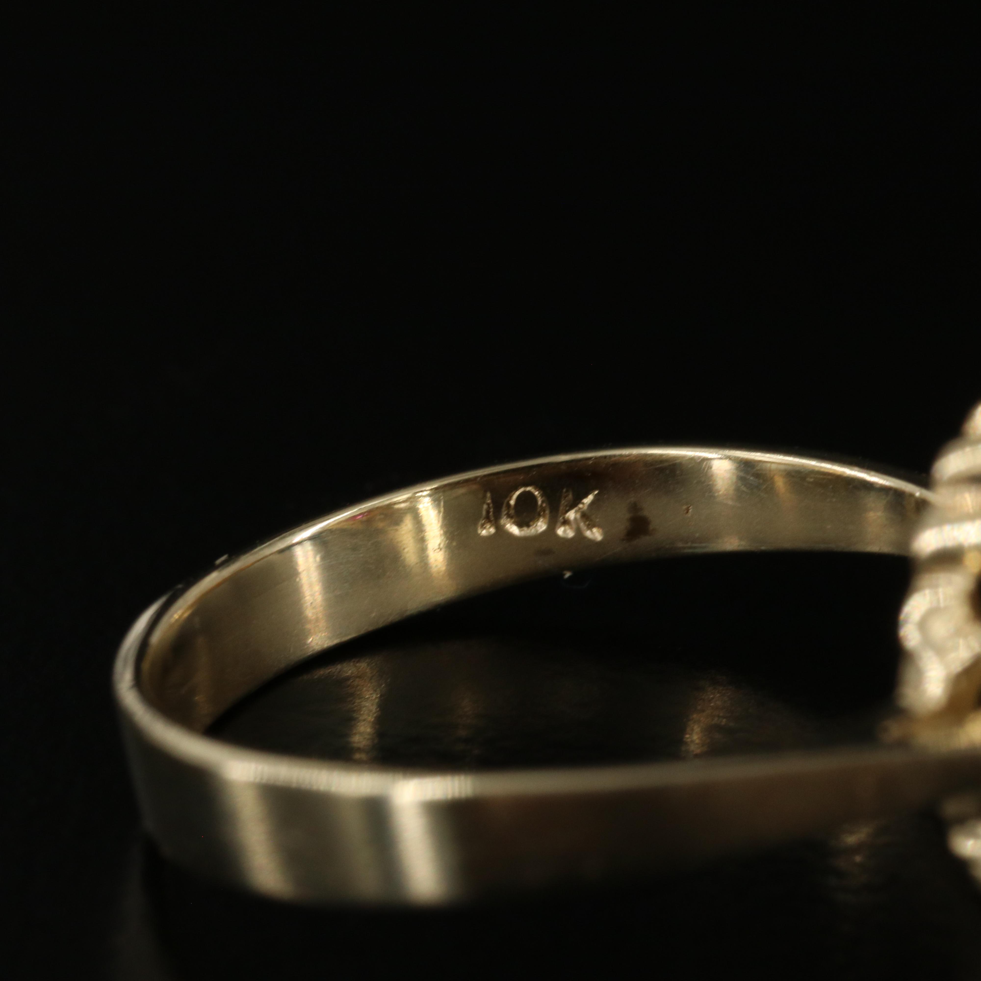 10K Ruby and Diamond Ring