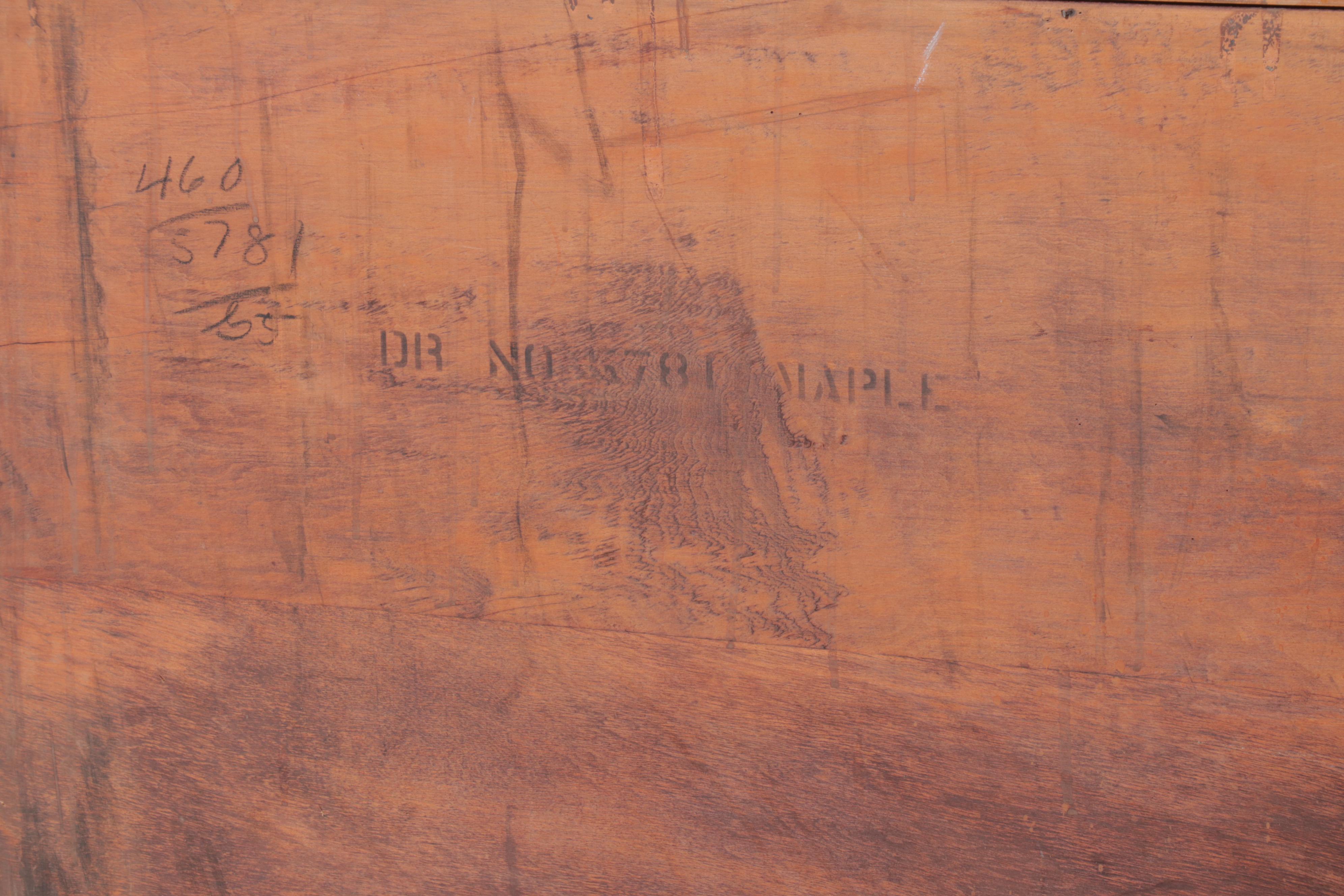 Federal Style Maple Four-Drawer Chest with Claw and Ball Feet, 20th Century