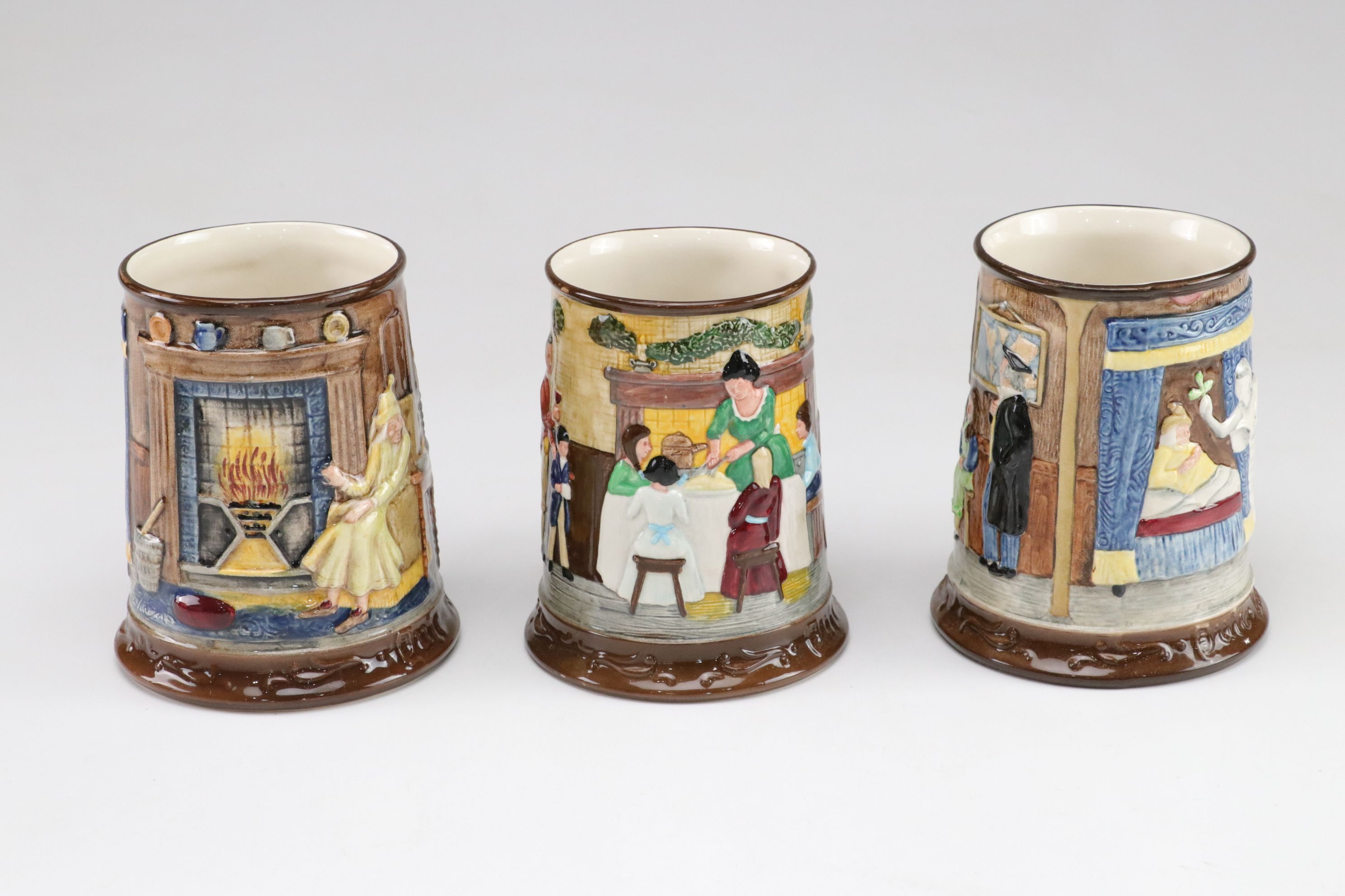 Six Beswick Collectors International Ceramic Christmas Mugs and More