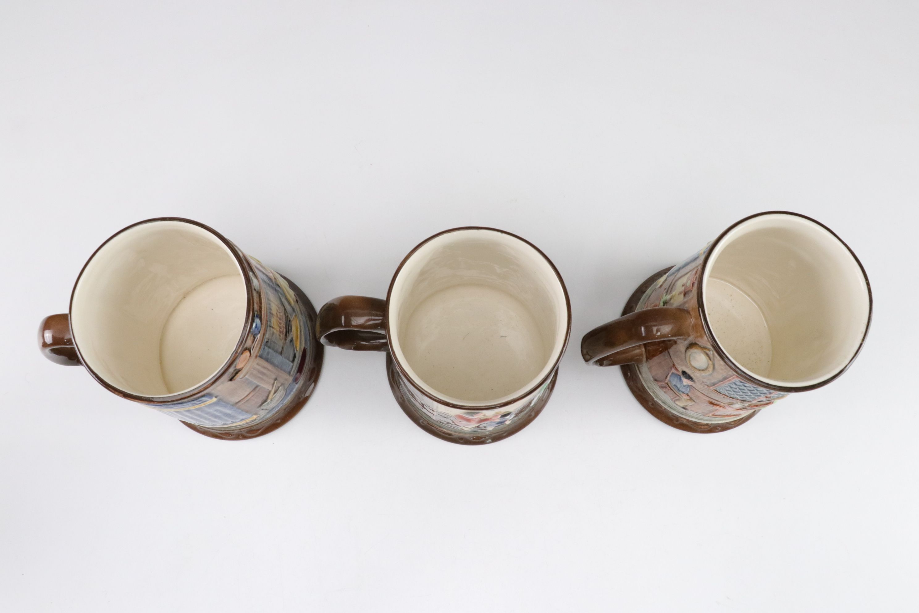 Six Beswick Collectors International Ceramic Christmas Mugs and More