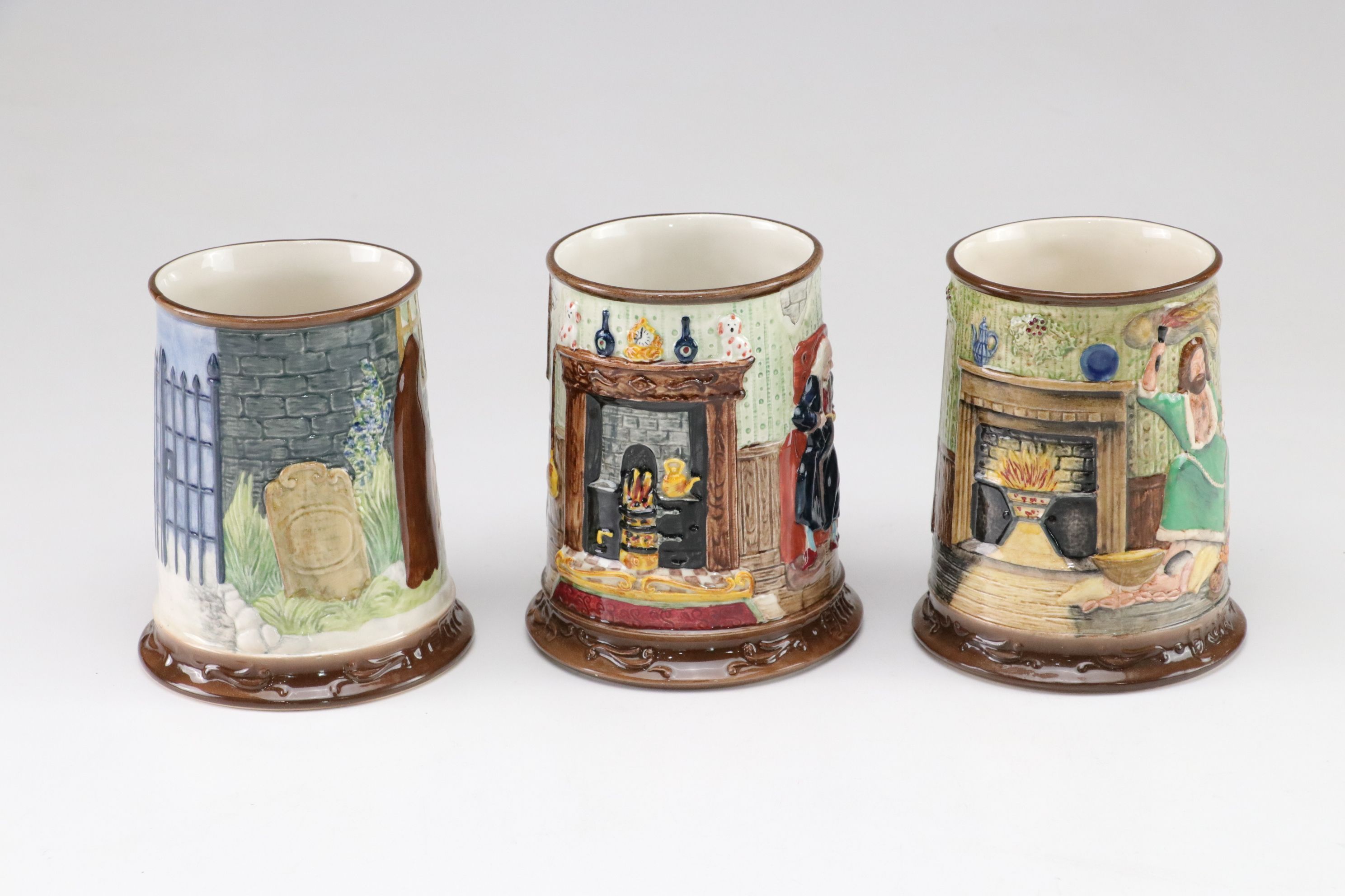 Six Beswick Collectors International Ceramic Christmas Mugs and More