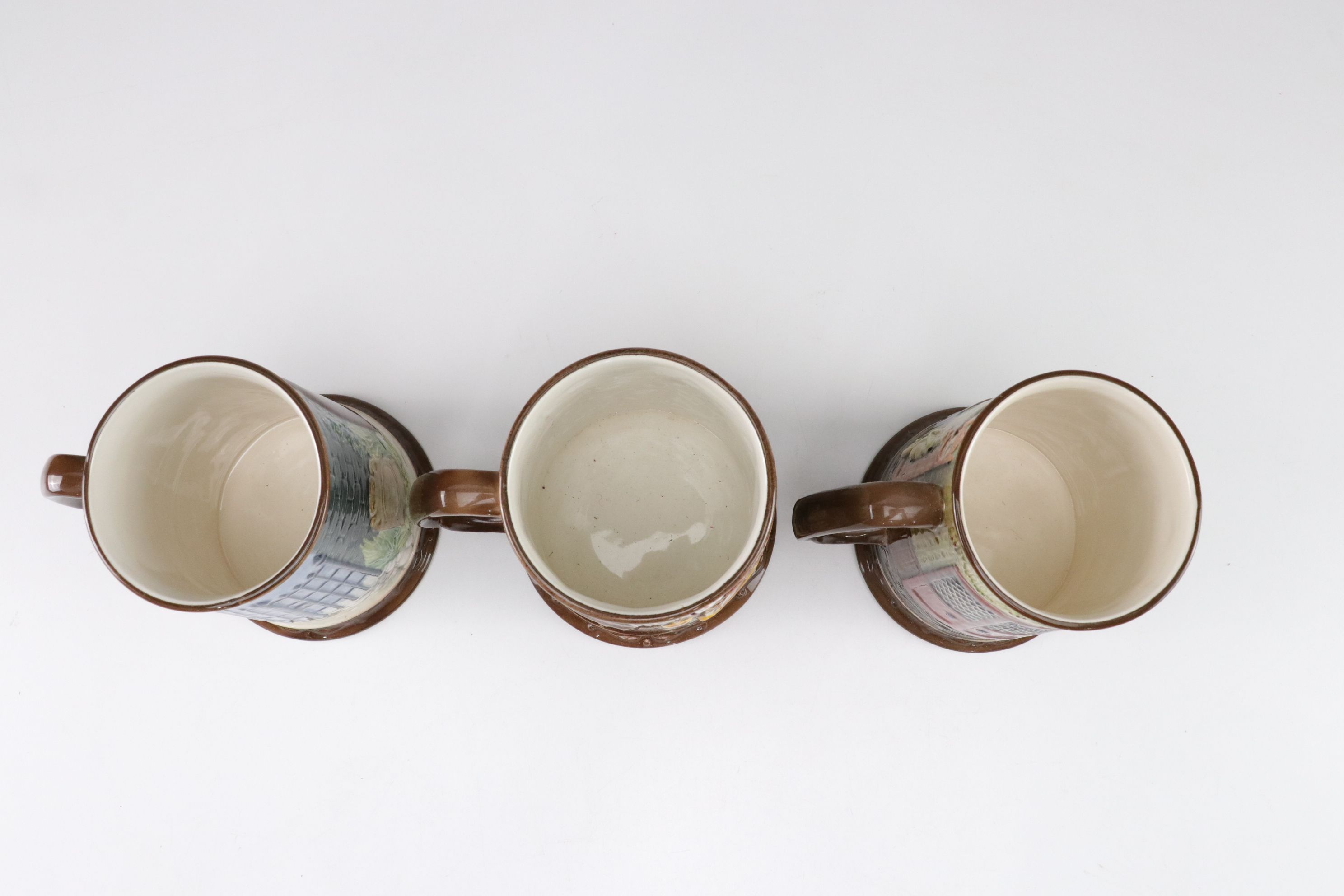 Six Beswick Collectors International Ceramic Christmas Mugs and More