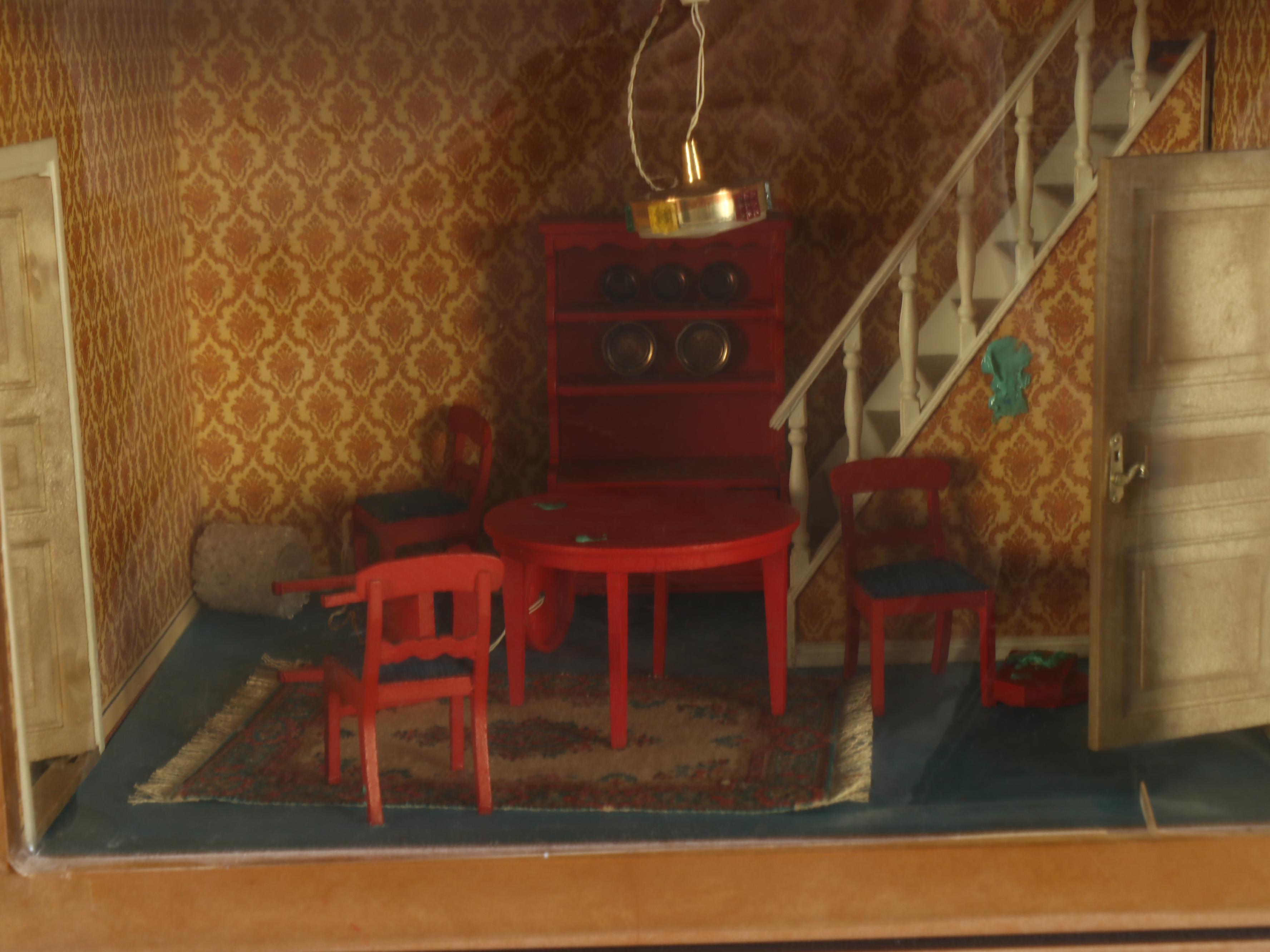 Lundby Dollhouse with Furniture, Doll, and More Accessories, Mid to Late 20th C.