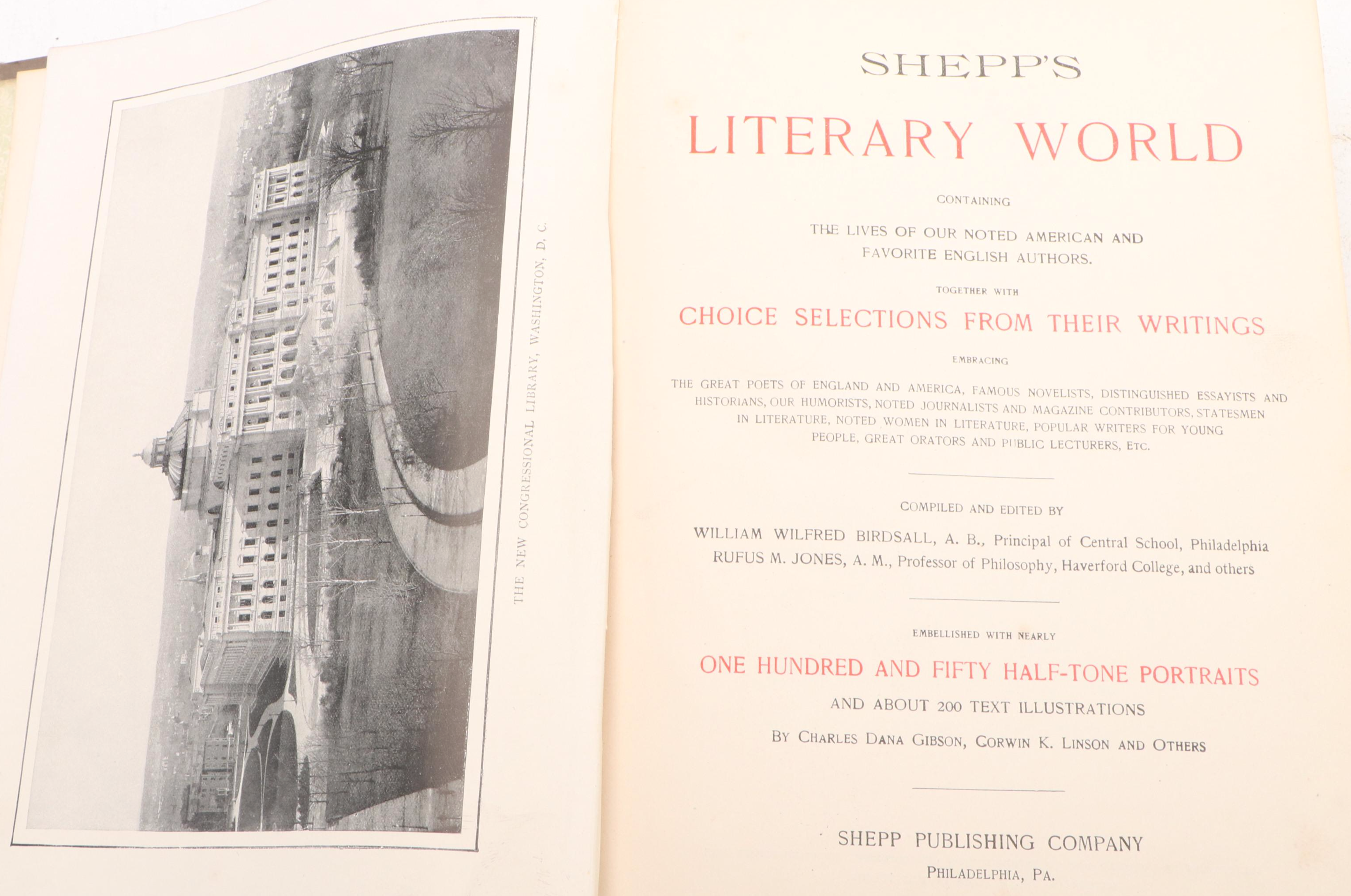 Illustrated "Shepp's Literary World" Edited by Birdsall and Jones, 1897