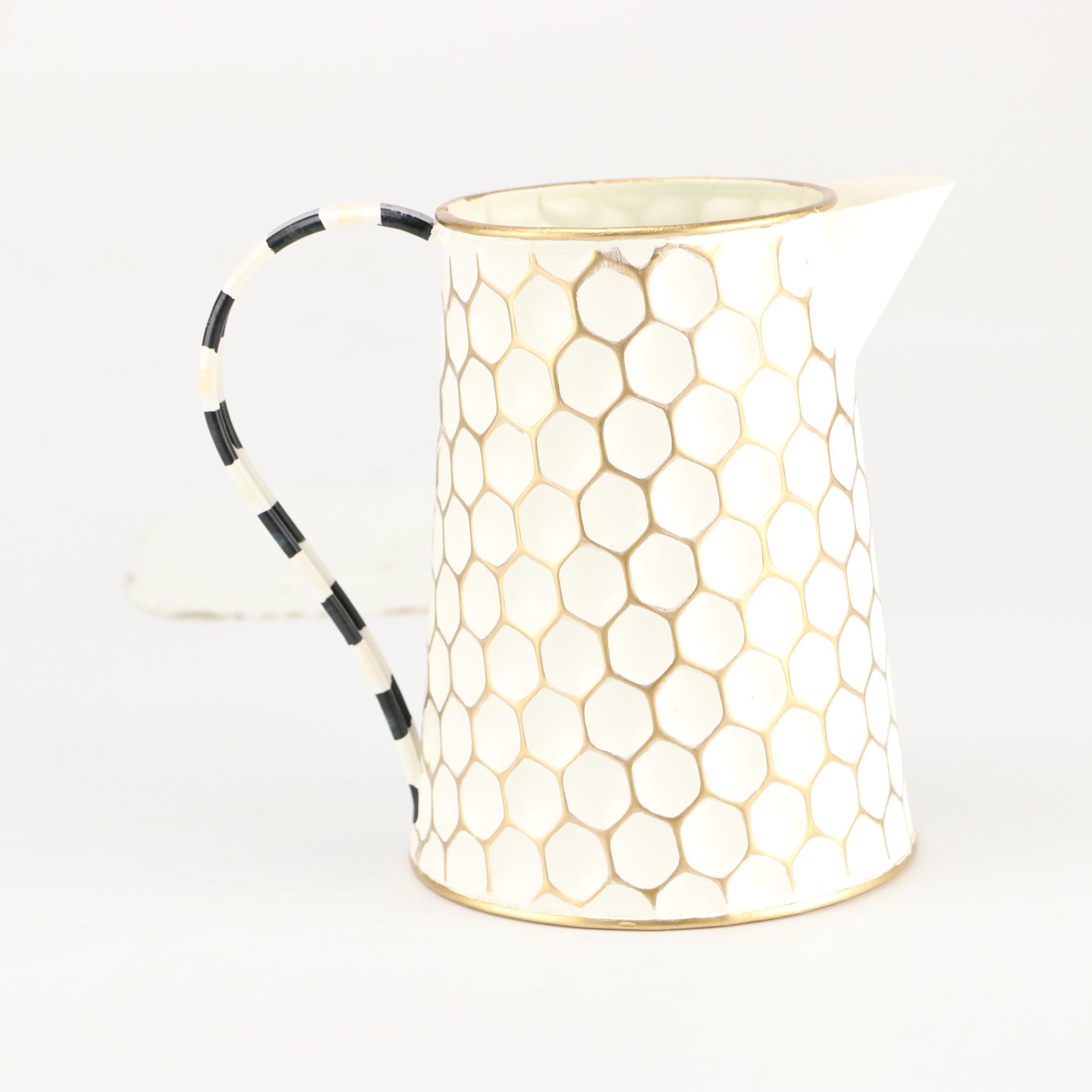 MacKenzie-Childs Honeycomb Tin Watering Can
