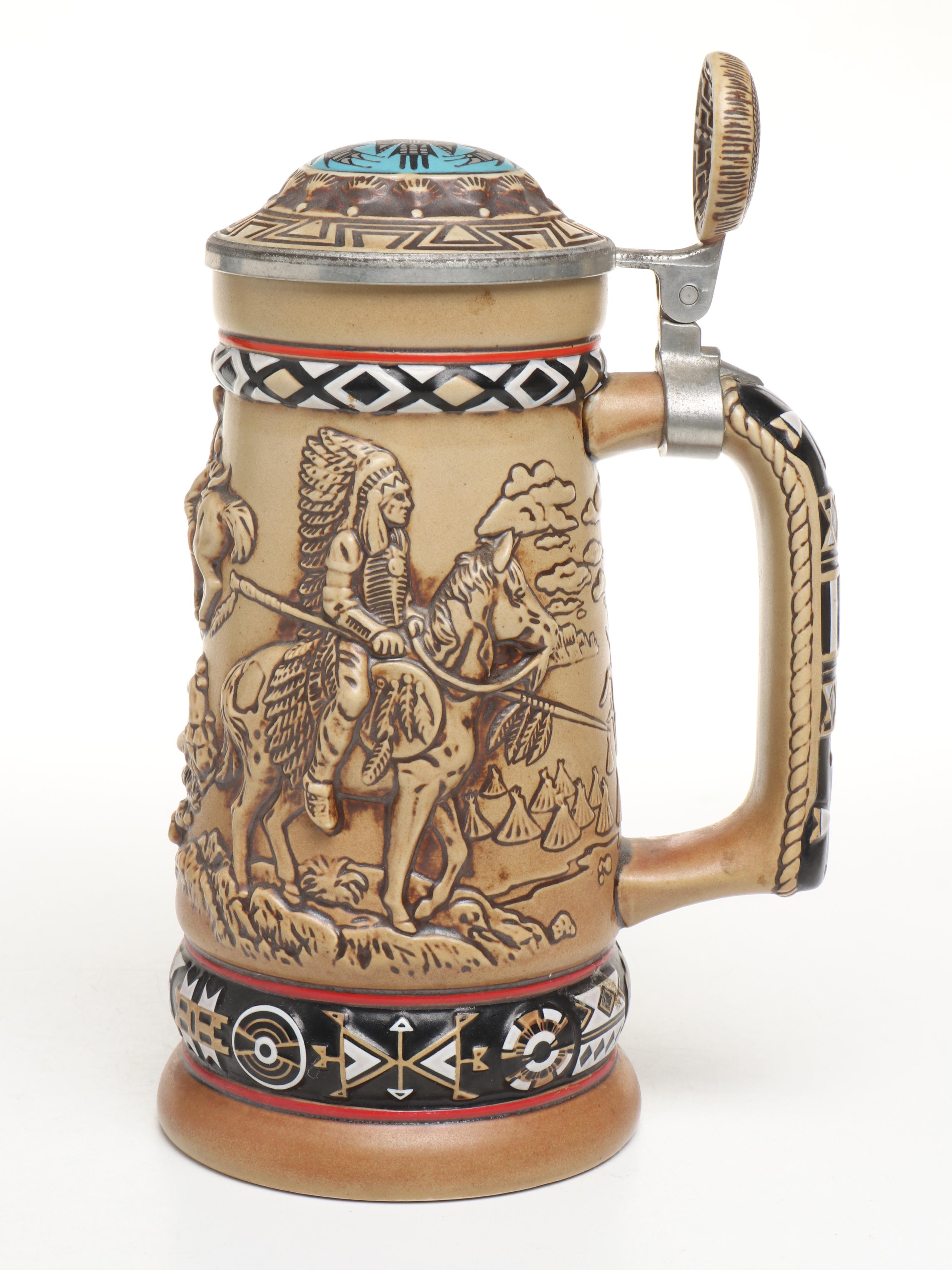 Ceramarte for Avon, King, Bradford Exchange, More Ceramic Beer Steins